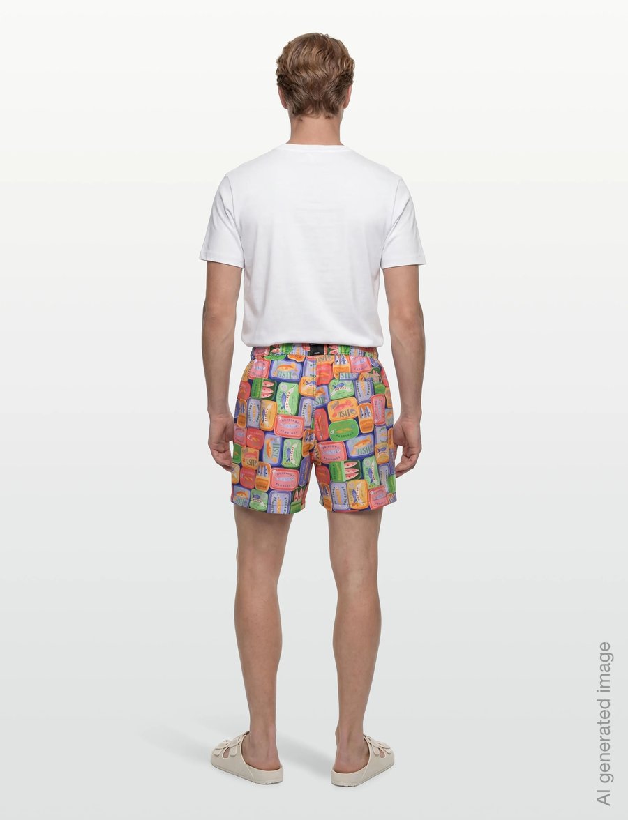 Björn Borg - BORG PRINT SWIM SHORTS - badeshorts - bb sardines 1 - 4