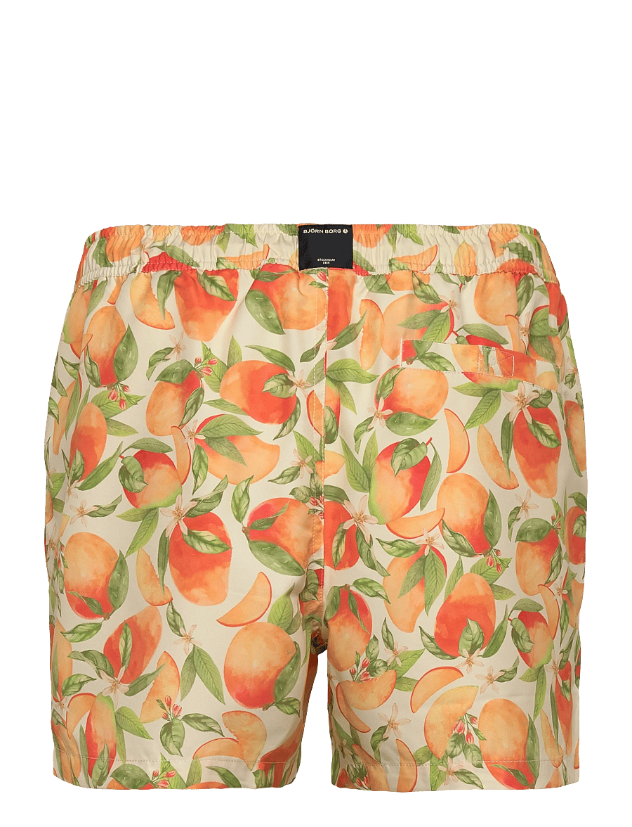 Björn Borg - BORG PRINT SWIM SHORTS - badshorts - bb summer peach 1 - 1