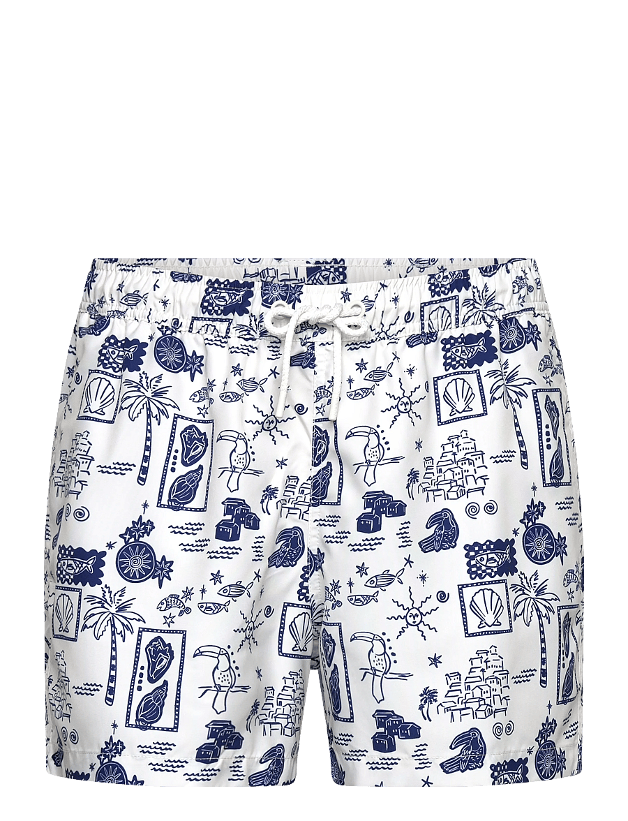 Björn Borg - BORG PRINT SWIM SHORTS - badehose - bb swim stamps 1 - 0