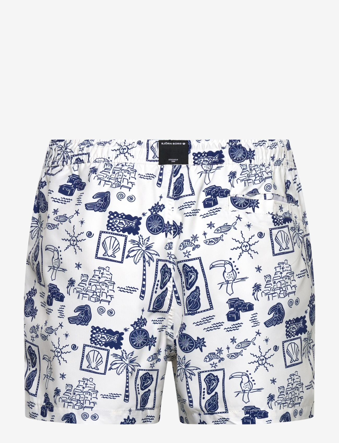 Björn Borg - BORG PRINT SWIM SHORTS - badeshorts - bb swim stamps 1 - 1