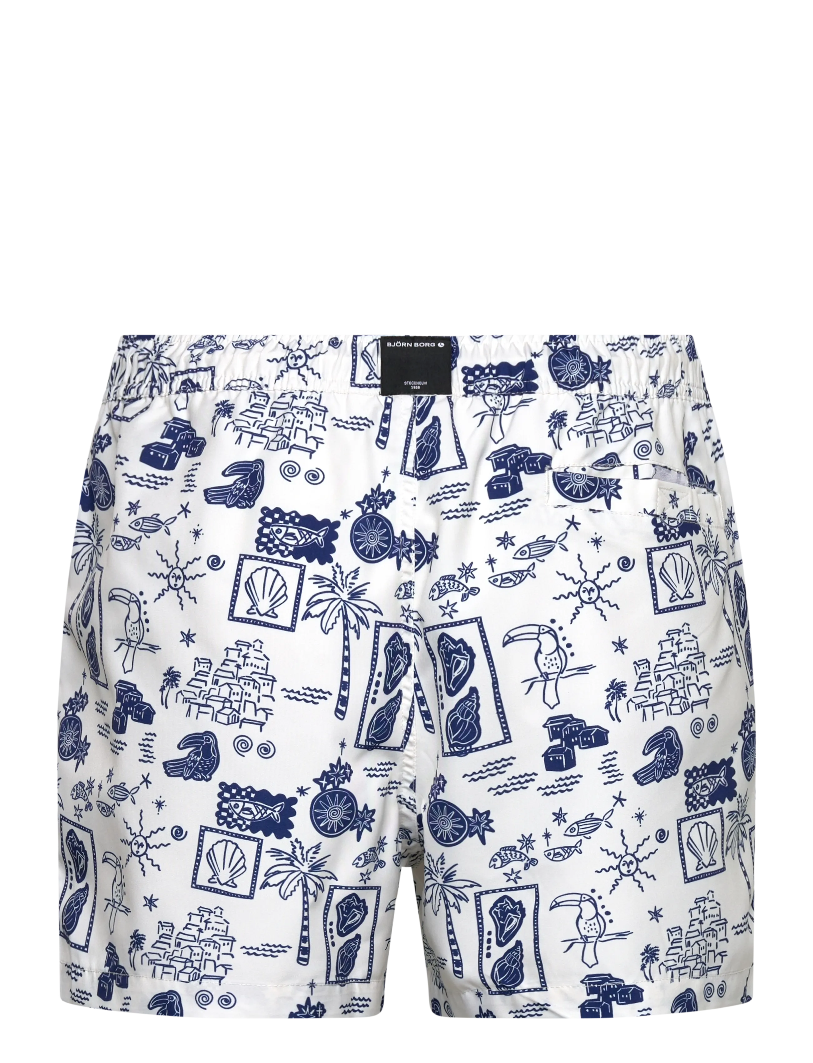 Björn Borg - BORG PRINT SWIM SHORTS - badehose - bb swim stamps 1 - 1