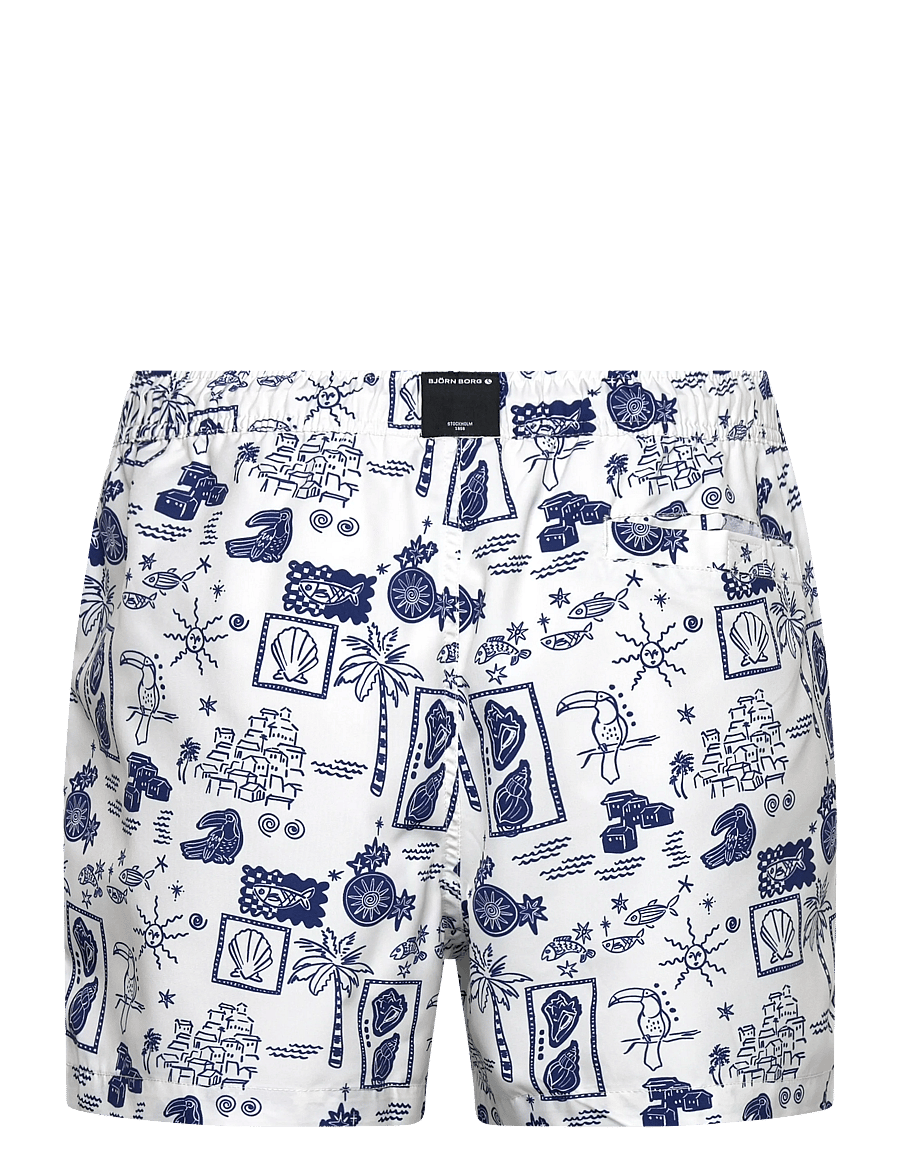 Björn Borg - BORG PRINT SWIM SHORTS - badehose - bb swim stamps 1 - 1