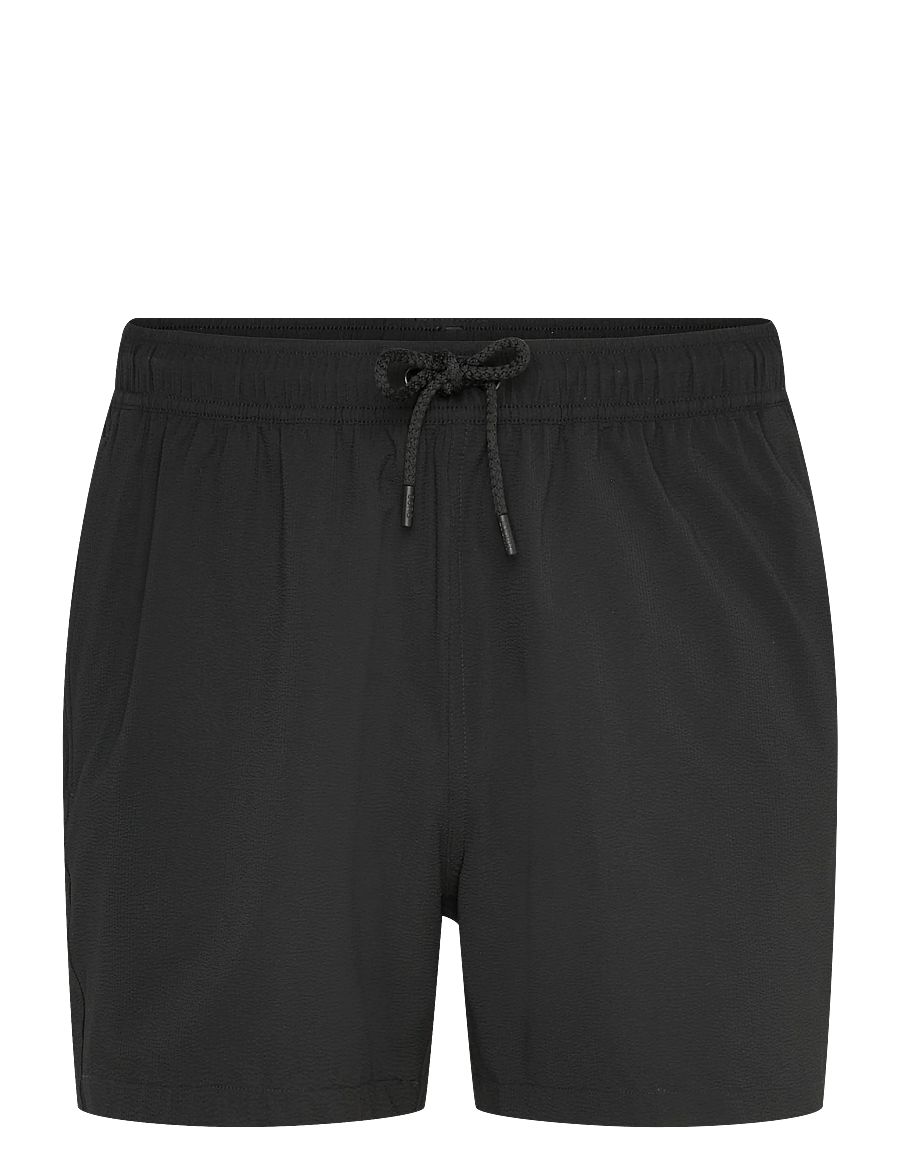 Björn Borg - BORG SEERSUCKER SWIM SHORTS - ujumispüksid - black beauty - 0