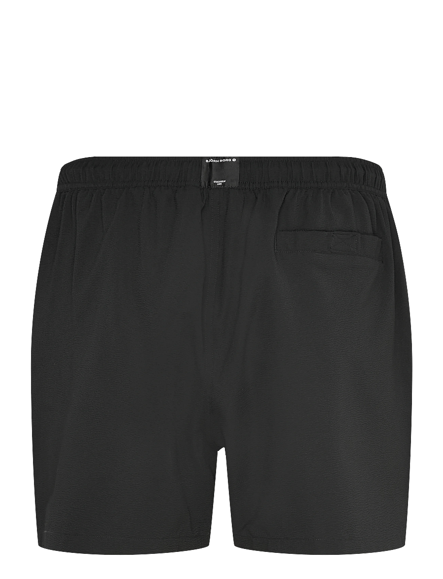 Björn Borg - BORG SEERSUCKER SWIM SHORTS - ujumispüksid - black beauty - 1