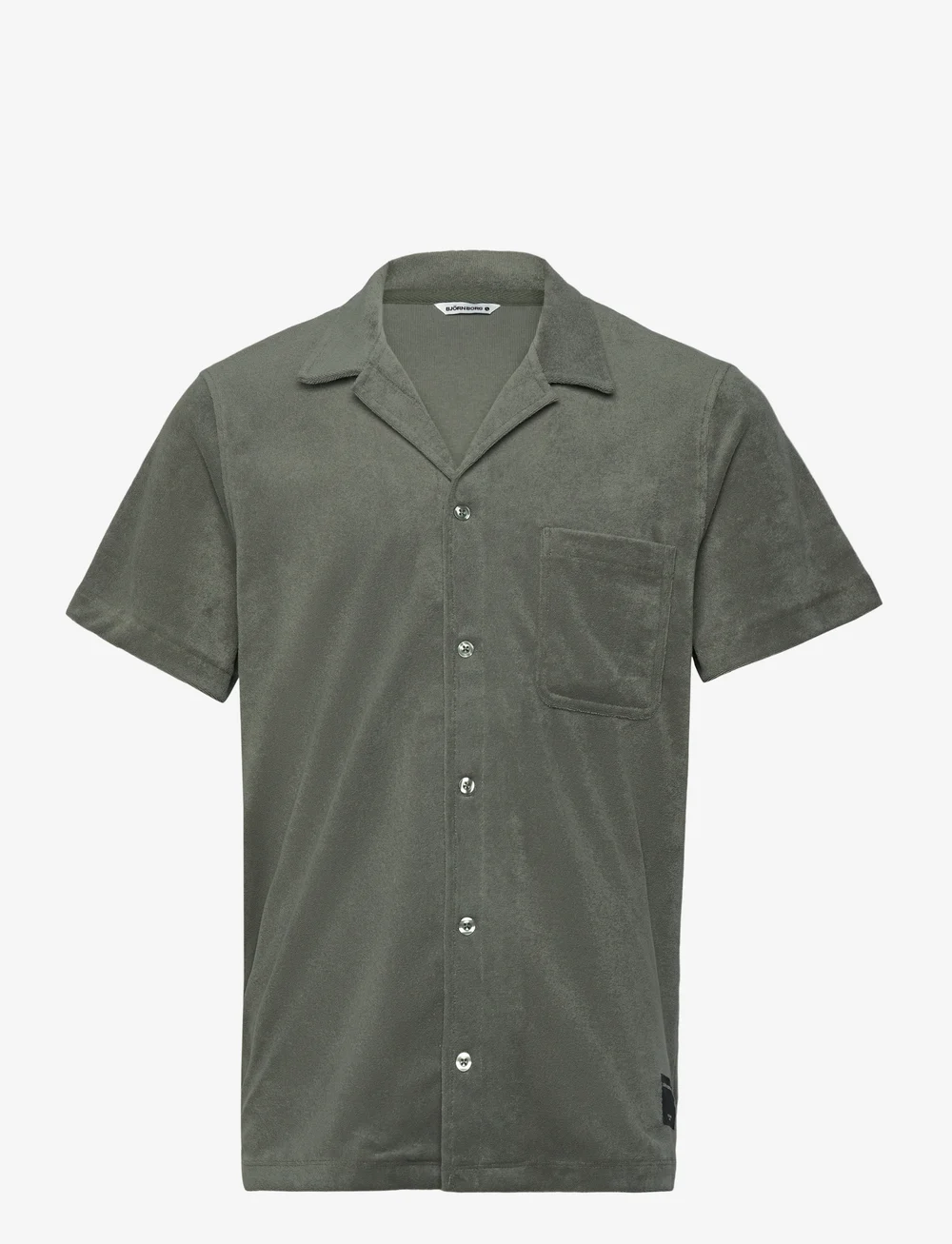 Björn Borg - BORG TOWELING POOL SHIRT - kortærmede skjorter - agave green - 0
