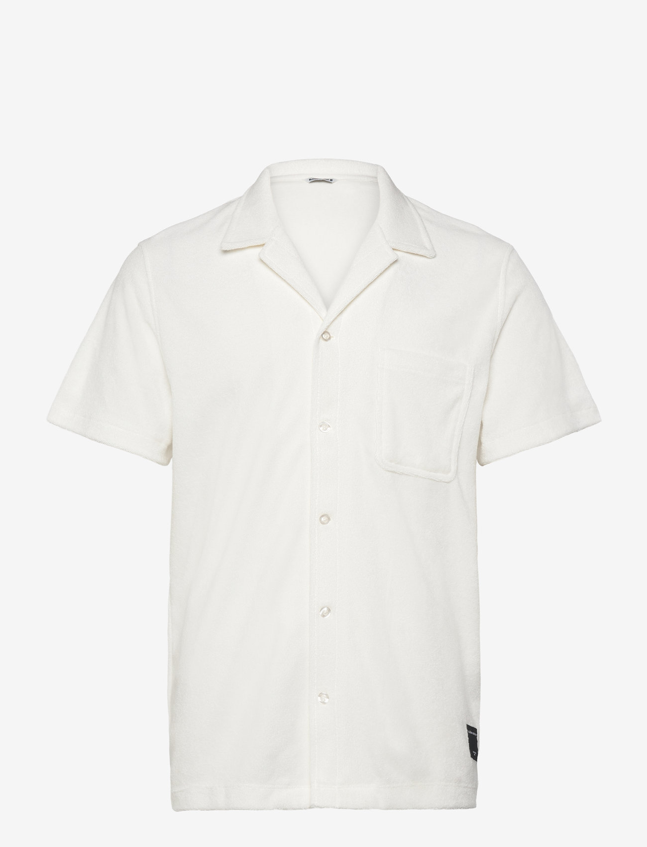 Björn Borg - BORG TOWELING POOL SHIRT - kortærmede skjorter - egret - 0