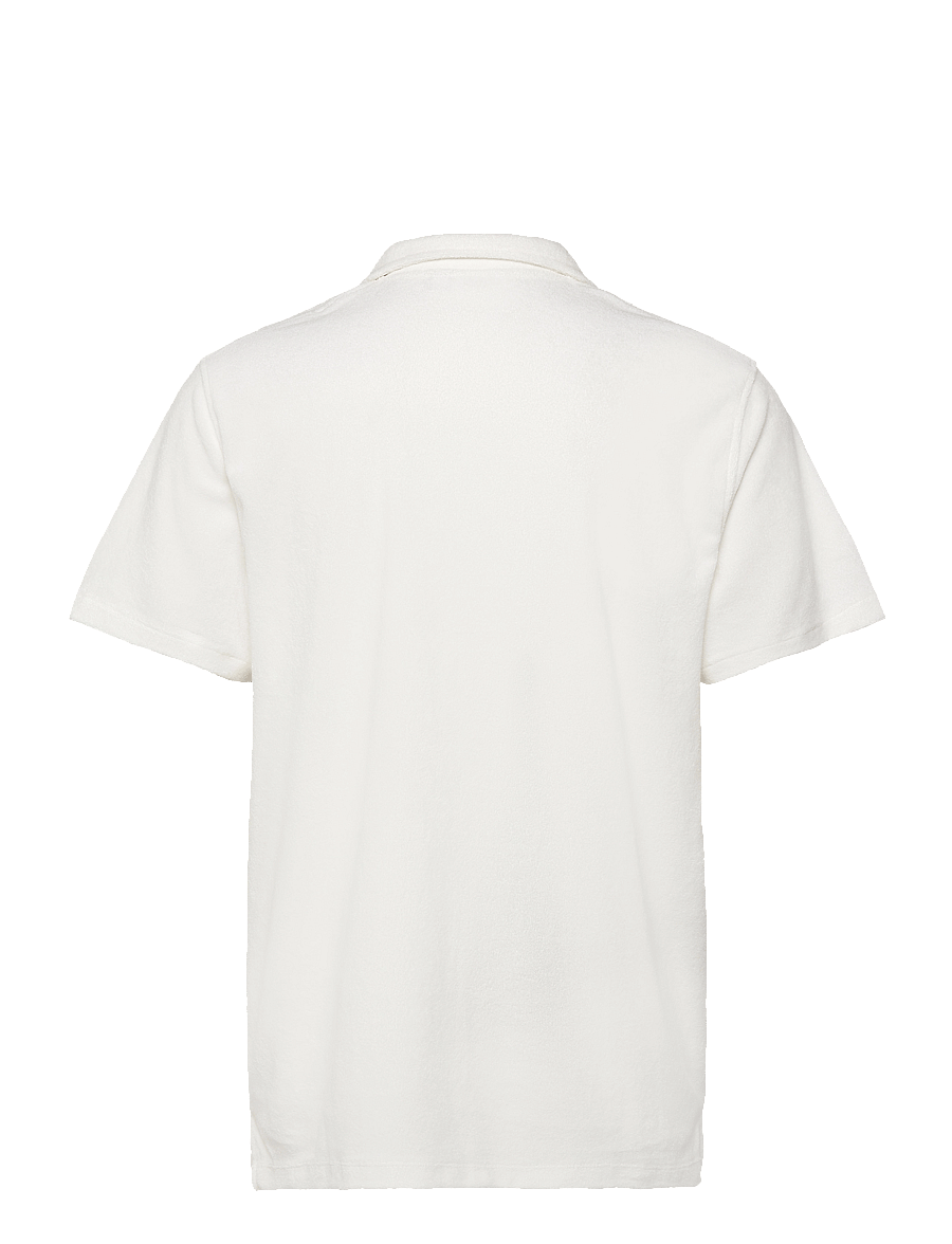 Björn Borg - BORG TOWELING POOL SHIRT - kortermede skjorter - egret - 1