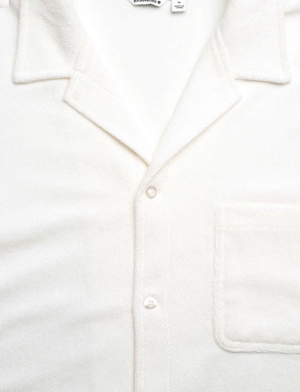Björn Borg - BORG TOWELING POOL SHIRT - chemises à manches courtes - egret - 2