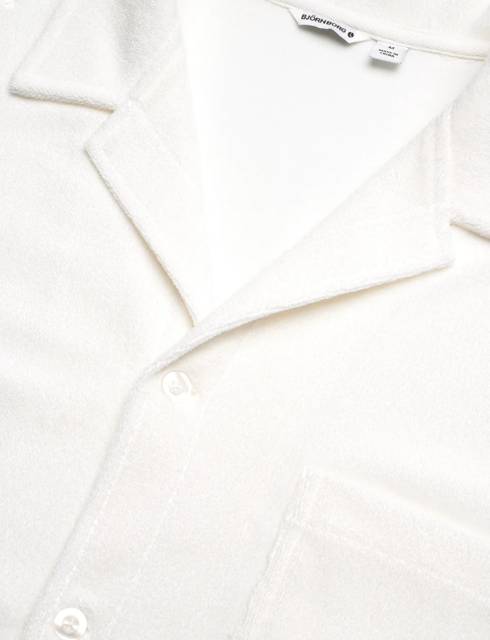 Björn Borg - BORG TOWELING POOL SHIRT - chemises à manches courtes - egret - 3