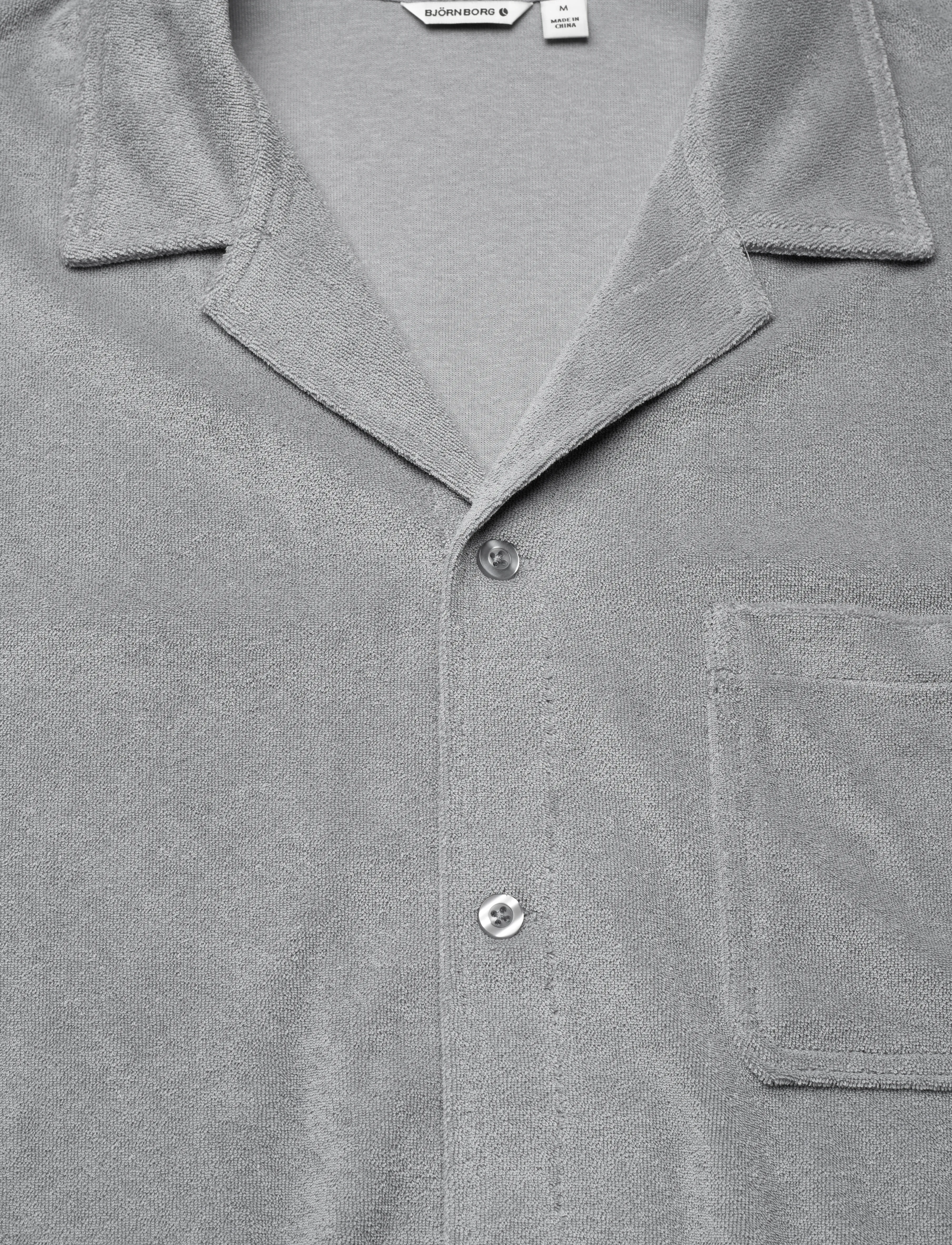 Björn Borg - BORG TOWELING POOL SHIRT - kurzarmhemden - tradewinds - 2