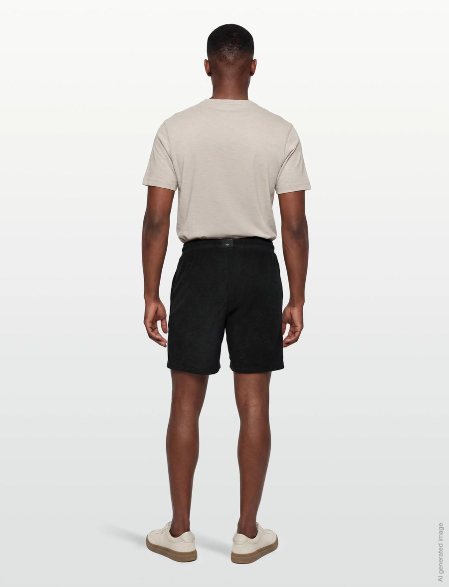 Björn Borg - BORG TOWELING POOL SHORTS - sweatshorts - black beauty - 4