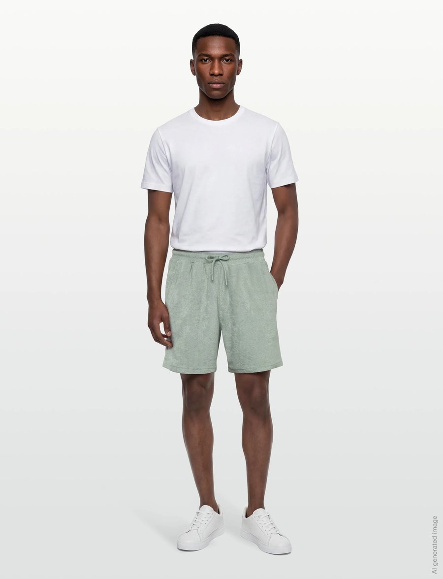 Björn Borg - BORG TOWELING POOL SHORTS - lühikesed dressipüksid - slate gray - 0