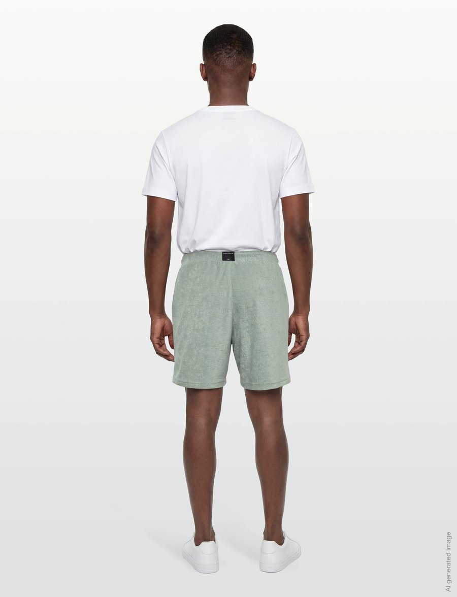 Björn Borg - BORG TOWELING POOL SHORTS - sweat shorts - slate gray - 4