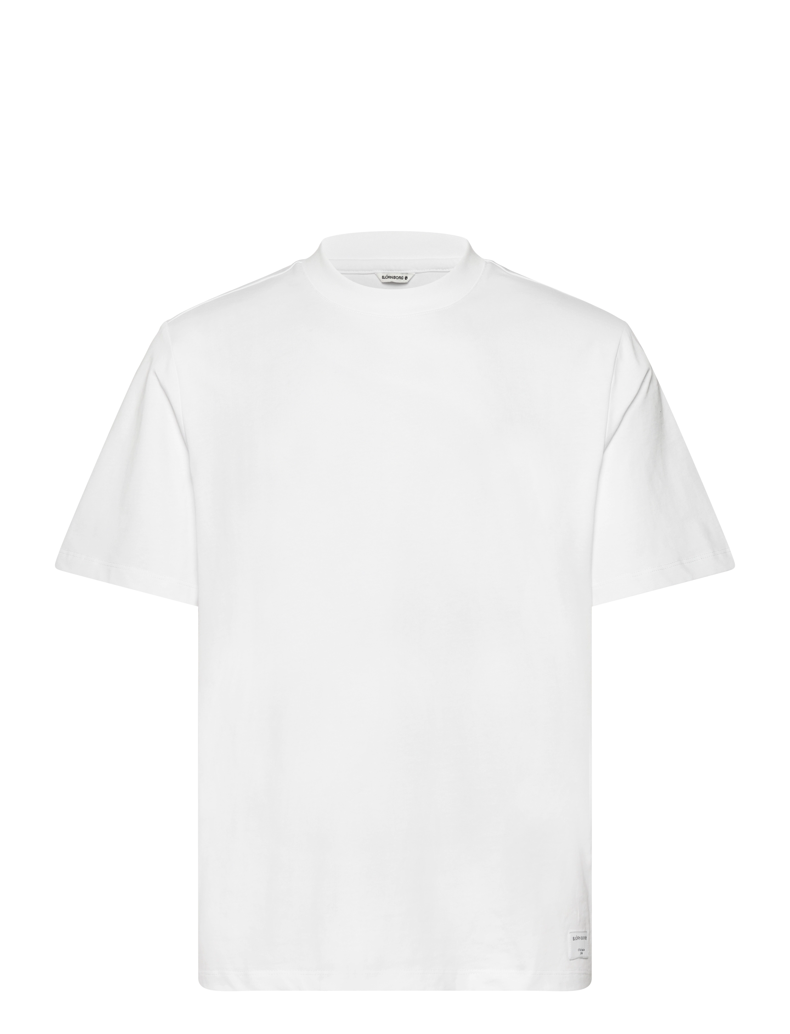 Björn Borg CENTRE HIGH NECK T-SHIRT - Tops & T-shirts - BRILLIANT WHITE / white