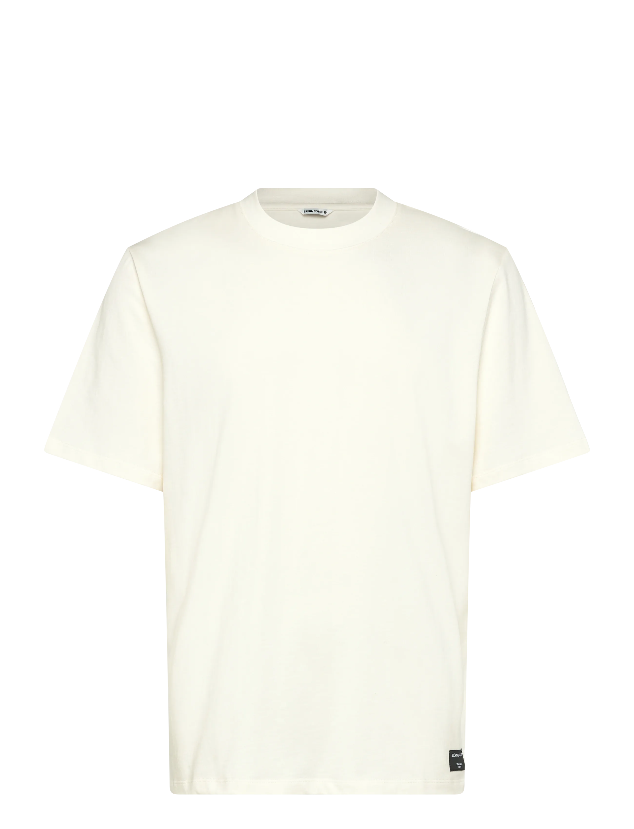 Björn Borg CENTRE HIGH NECK T-SHIRT - Tøj - TOFU / cream