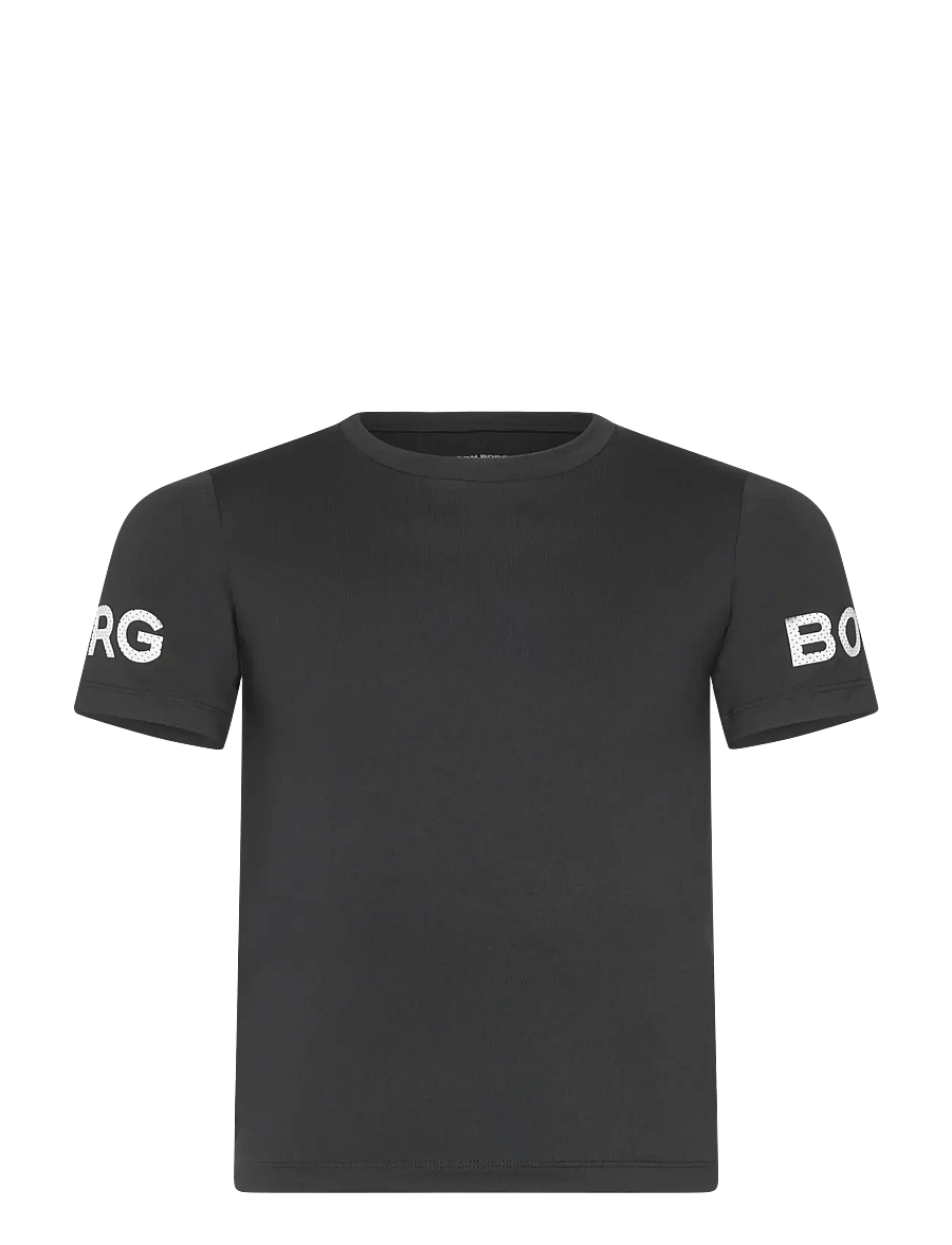 Björn Borg - BORG T-SHIRT - kortærmede t-shirts - black beauty - 0