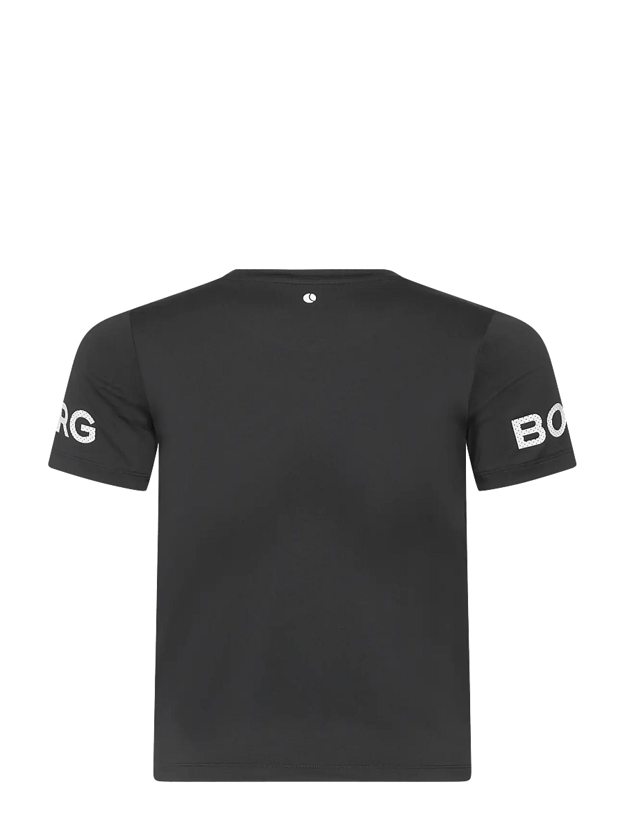 Björn Borg - BORG T-SHIRT - kortærmede t-shirts - black beauty - 1