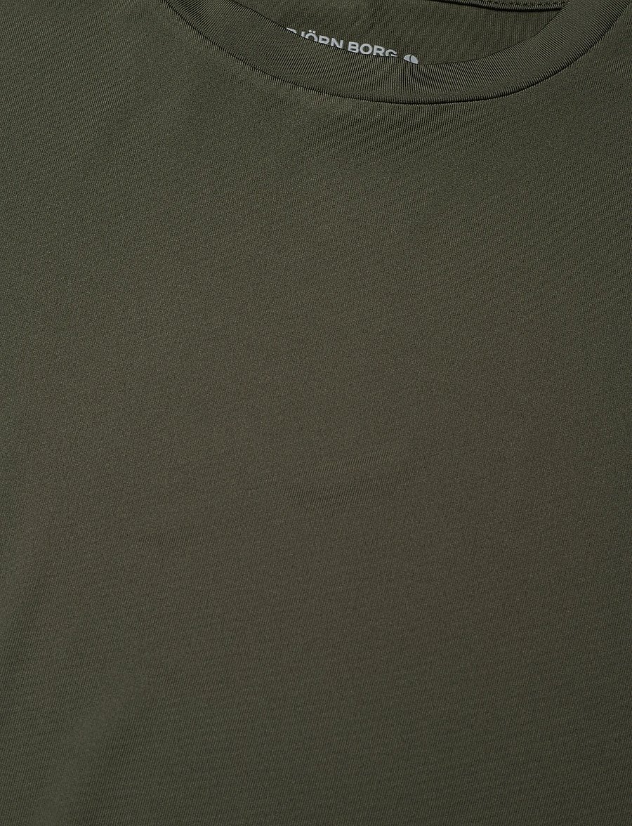Björn Borg - BORG T-SHIRT - lühikeste varrukatega t-särgid - forest night - 2