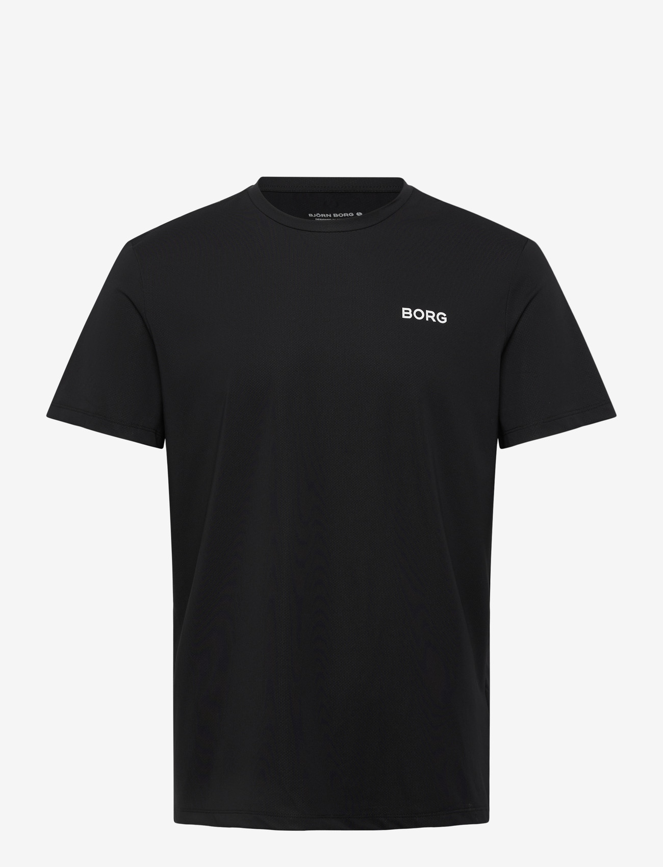 Björn Borg - BORG ESSENTIAL ACTIVE TRAINING T-SHIRT - tops & t-shirts - black beauty - 0
