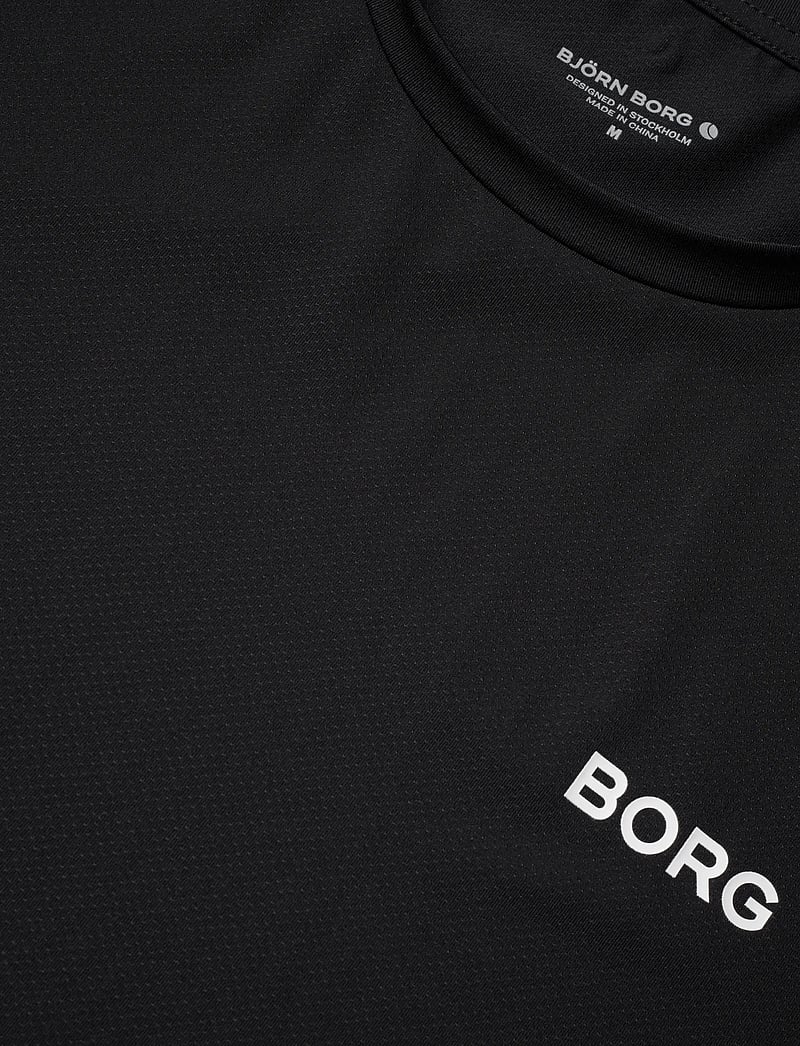 Björn Borg - BORG ESSENTIAL ACTIVE TRAINING T-SHIRT - oberteile & t-shirts - black beauty - 2