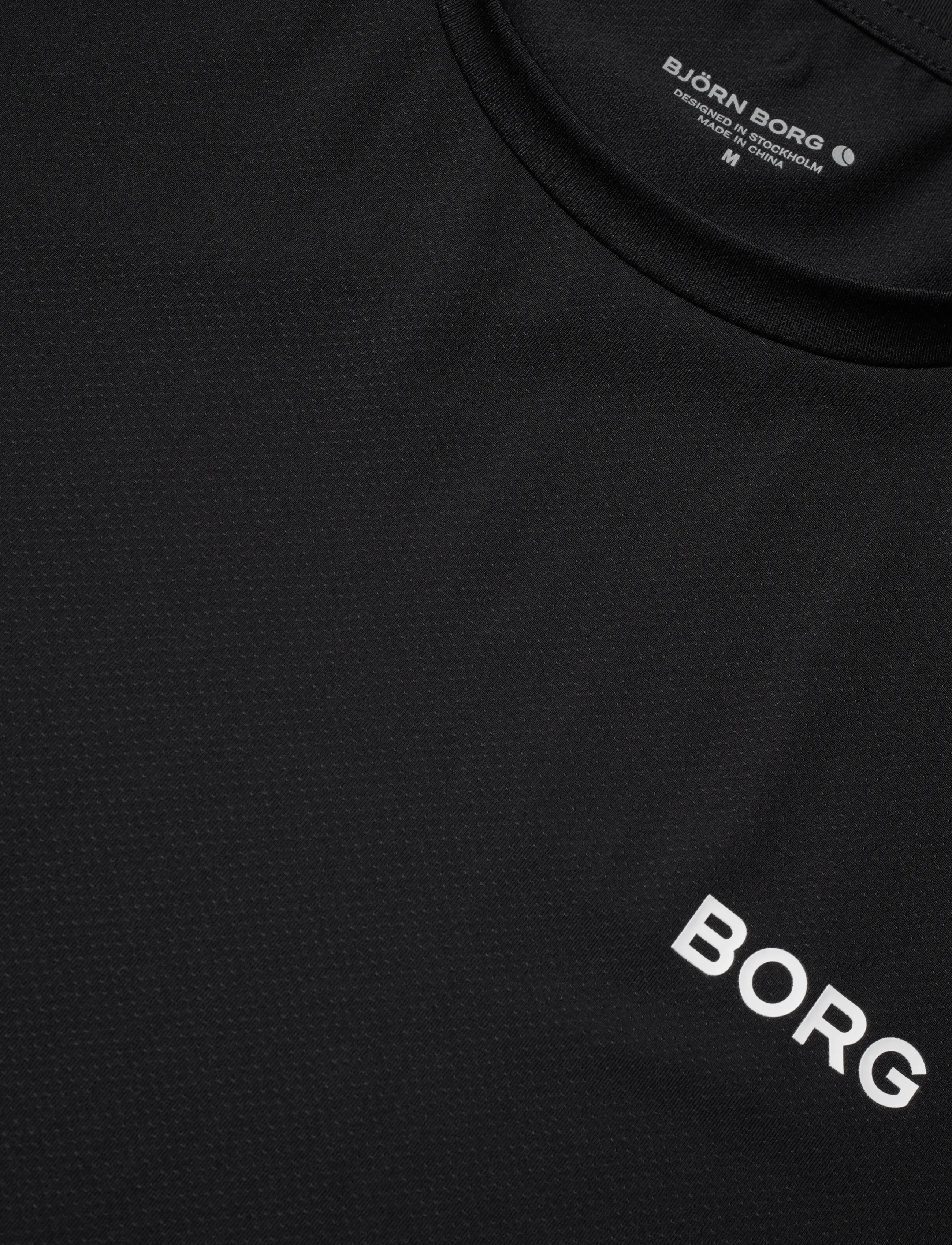 Björn Borg - BORG ESSENTIAL ACTIVE TRAINING T-SHIRT - tops & t-shirts - black beauty - 2