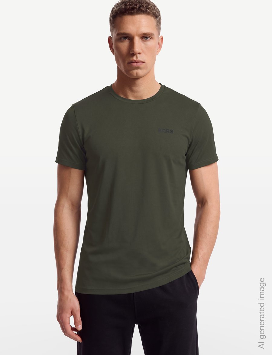 Björn Borg - BORG ESSENTIAL ACTIVE TRAINING T-SHIRT - alussärgid ja t-särgid - duffel bag - 3