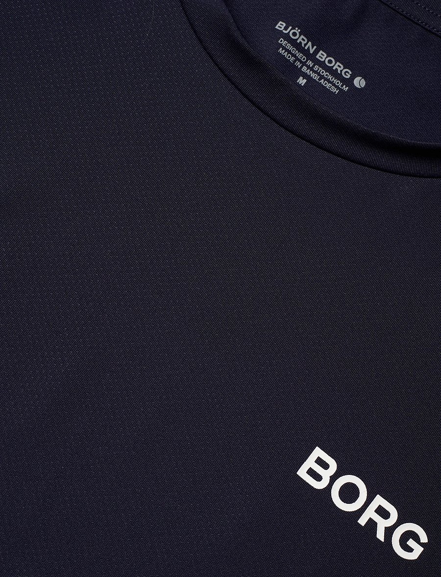 Björn Borg - BORG ESSENTIAL ACTIVE TRAINING T-SHIRT - oberteile & t-shirts - night sky - 2