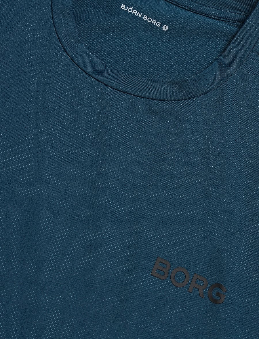 Björn Borg - BORG ESSENTIAL ACTIVE TRAINING T-SHIRT - alussärgid ja t-särgid - reflecting pond - 2