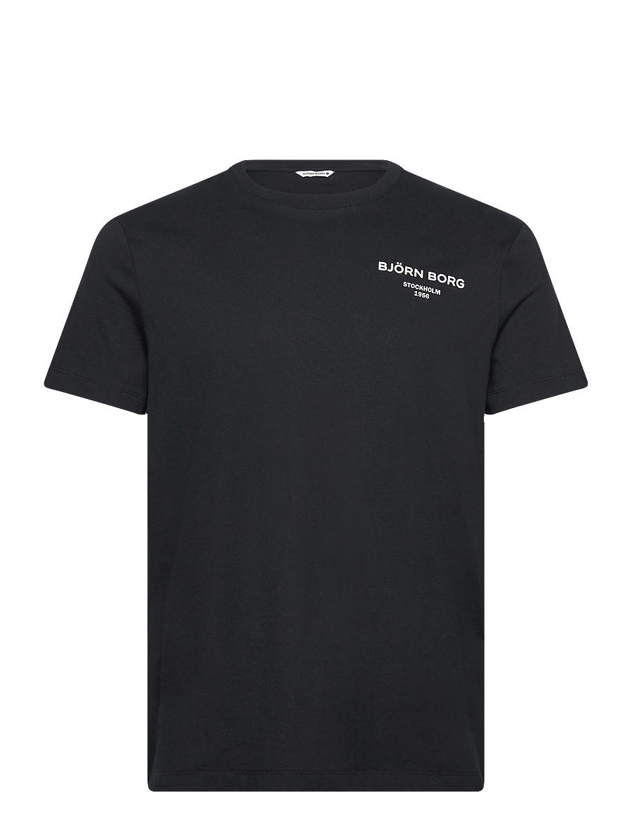 Björn Borg - BORG ESSENTIAL 1 T-SHIRT - t-paidat - black beauty - 0