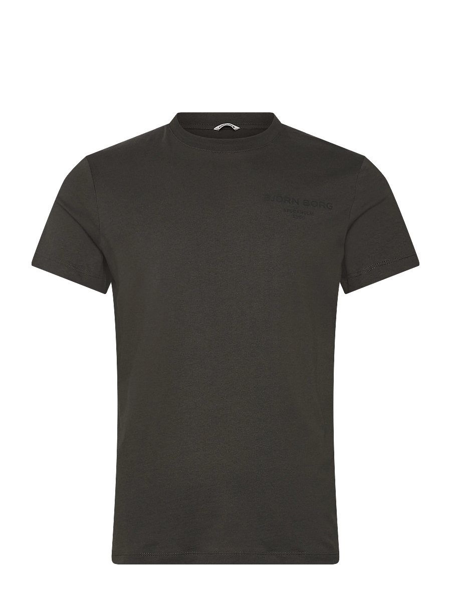 Björn Borg - BORG ESSENTIAL 1 T-SHIRT - t-shirts - peat - 0