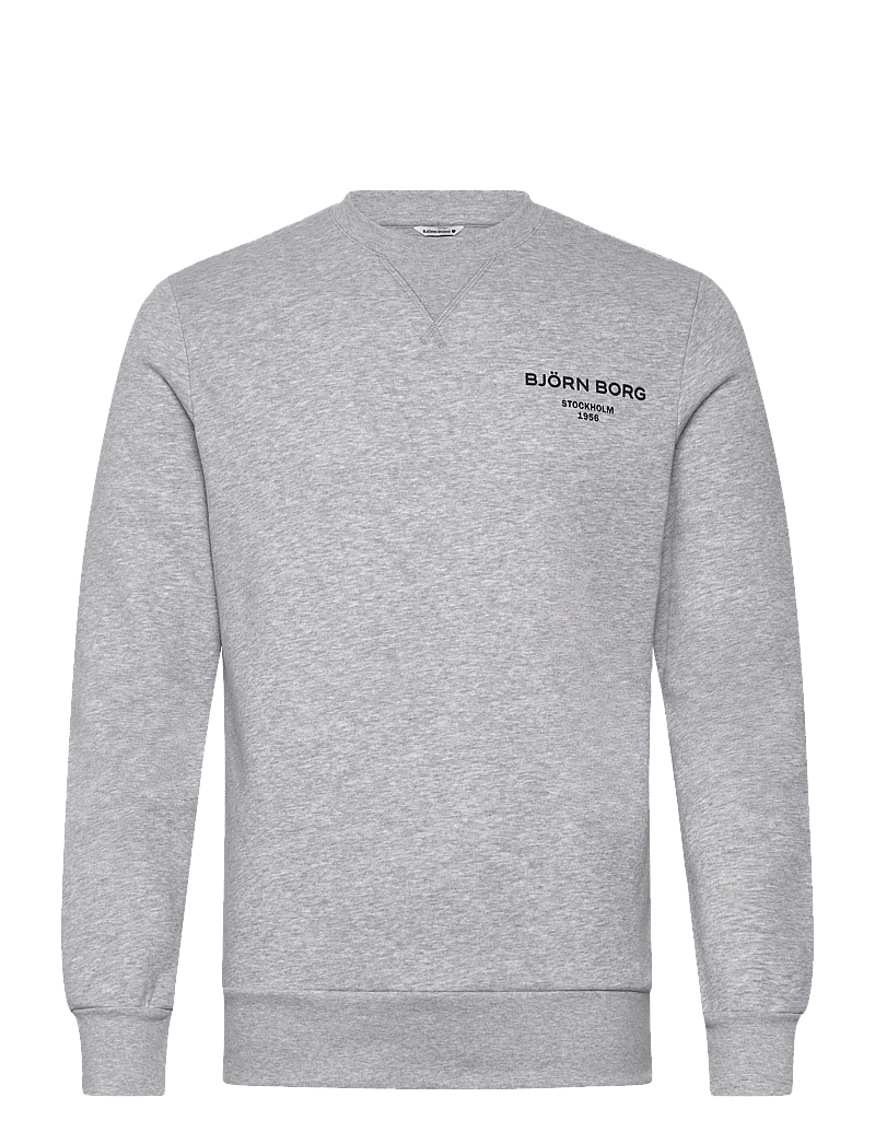 Björn Borg - BORG ESSENTIAL 1 SWEATSHIRT - sweatshirts - light grey melange - 0