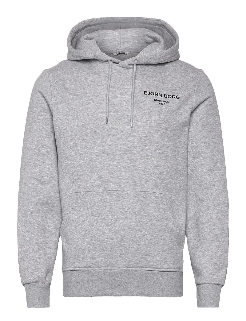 Björn Borg - BORG ESSENTIAL 1 HOODIE - hoodies - light grey melange - 0