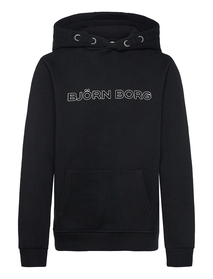 Björn Borg - BORG ESSENTIAL 3 HOODIE - kapuzenpullover - black beauty - 0
