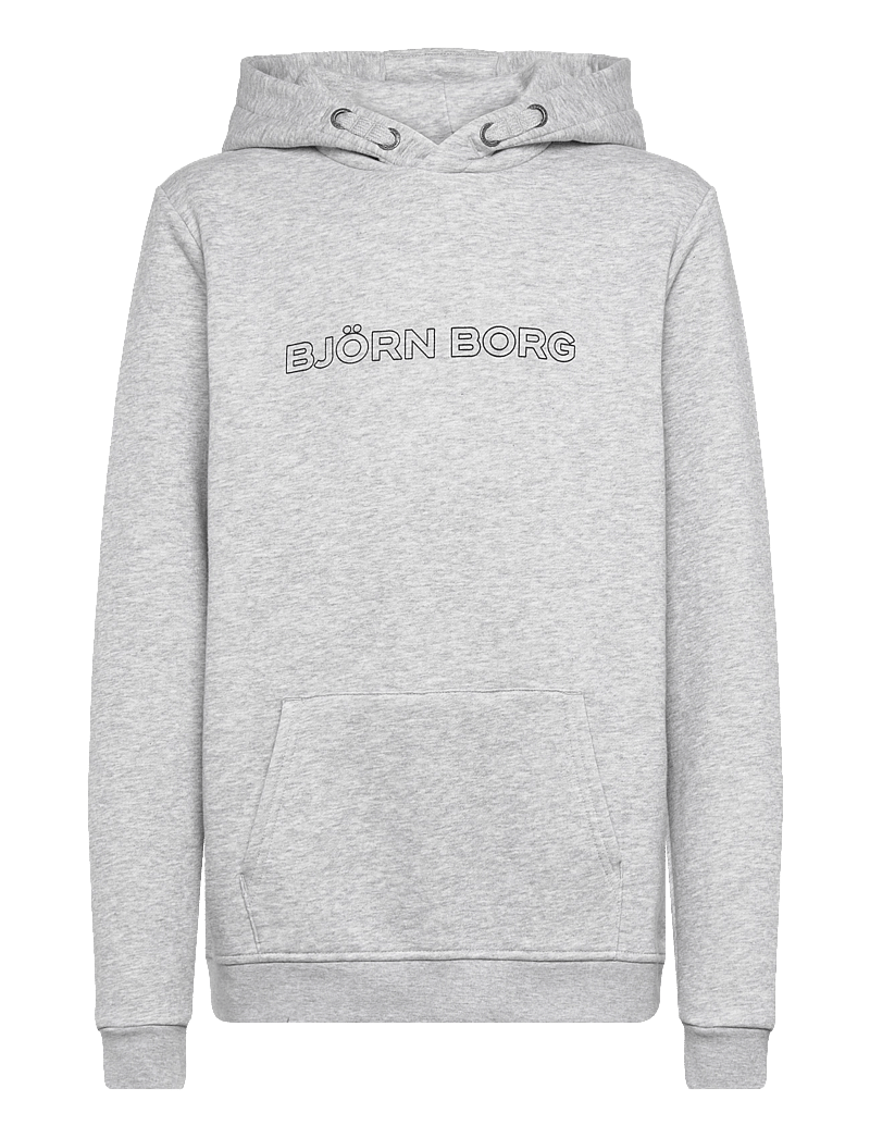 Björn Borg - BORG ESSENTIAL 3 HOODIE - kapuzenpullover - light grey melange - 0