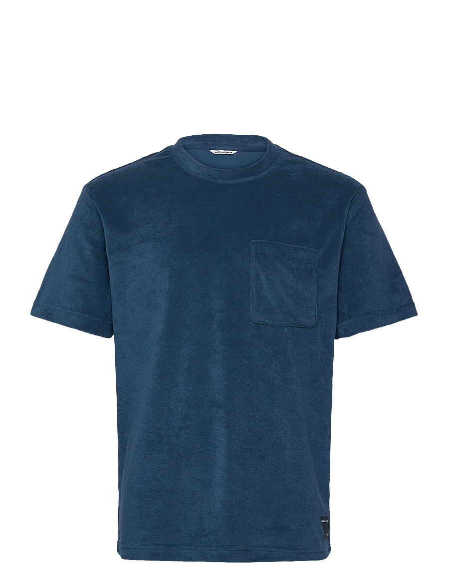 Björn Borg - BORG TOWELING T-SHIRT - kurzärmelige t-shirts - gibraltar sea - 0