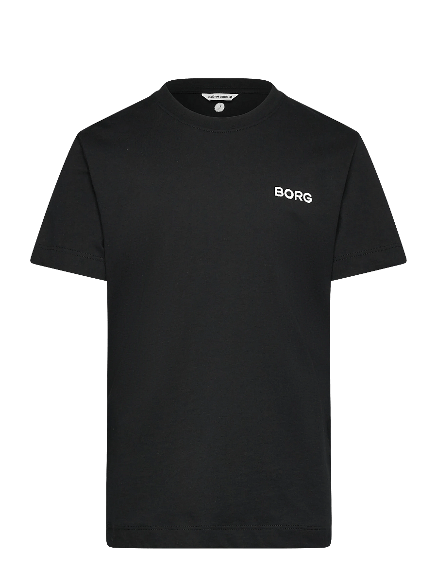 Björn Borg - BORG ESSENTIAL 4 T-SHIRT - kortærmede t-shirts - black beauty - 0