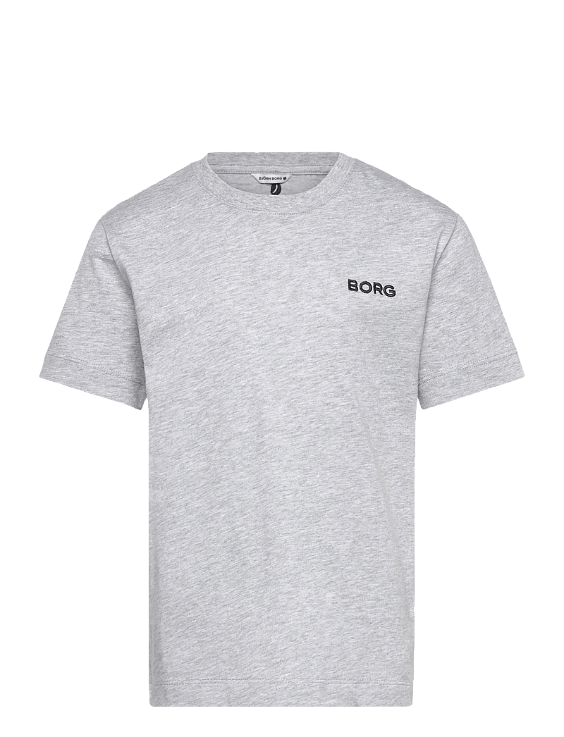 Björn Borg - BORG ESSENTIAL 4 T-SHIRT - t-krekli ar īsām piedurknēm - light grey melange - 0