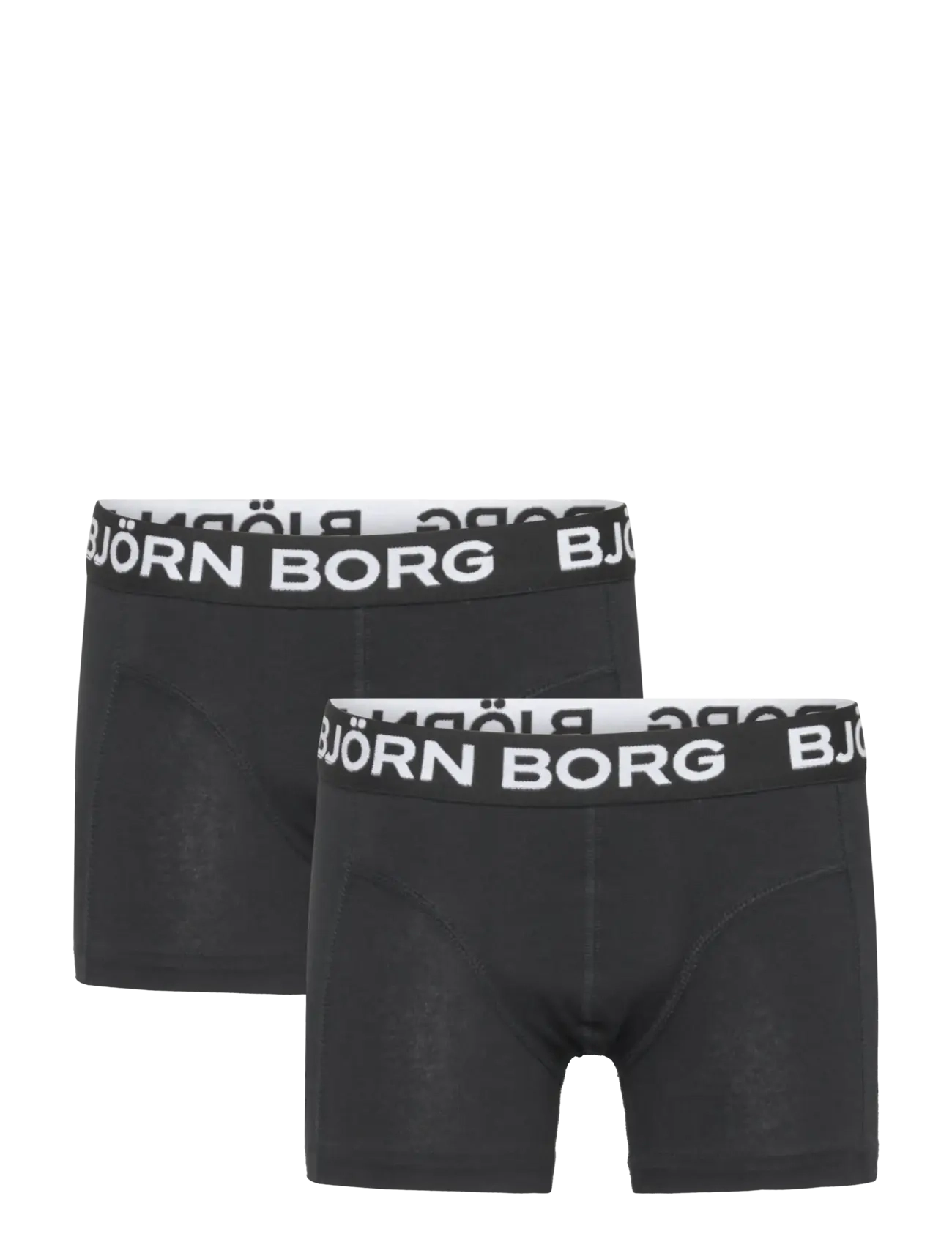 Björn Borg Cotton Stretch Boxer 2P, Børn, 2-Pak Boxershorts, Sort, Str: 158-164