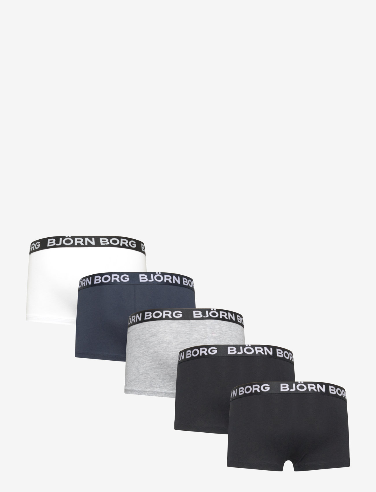 Björn Borg - COTTON STRETCH BOXER SHORTS 5p - slips - multipack 1 - 1