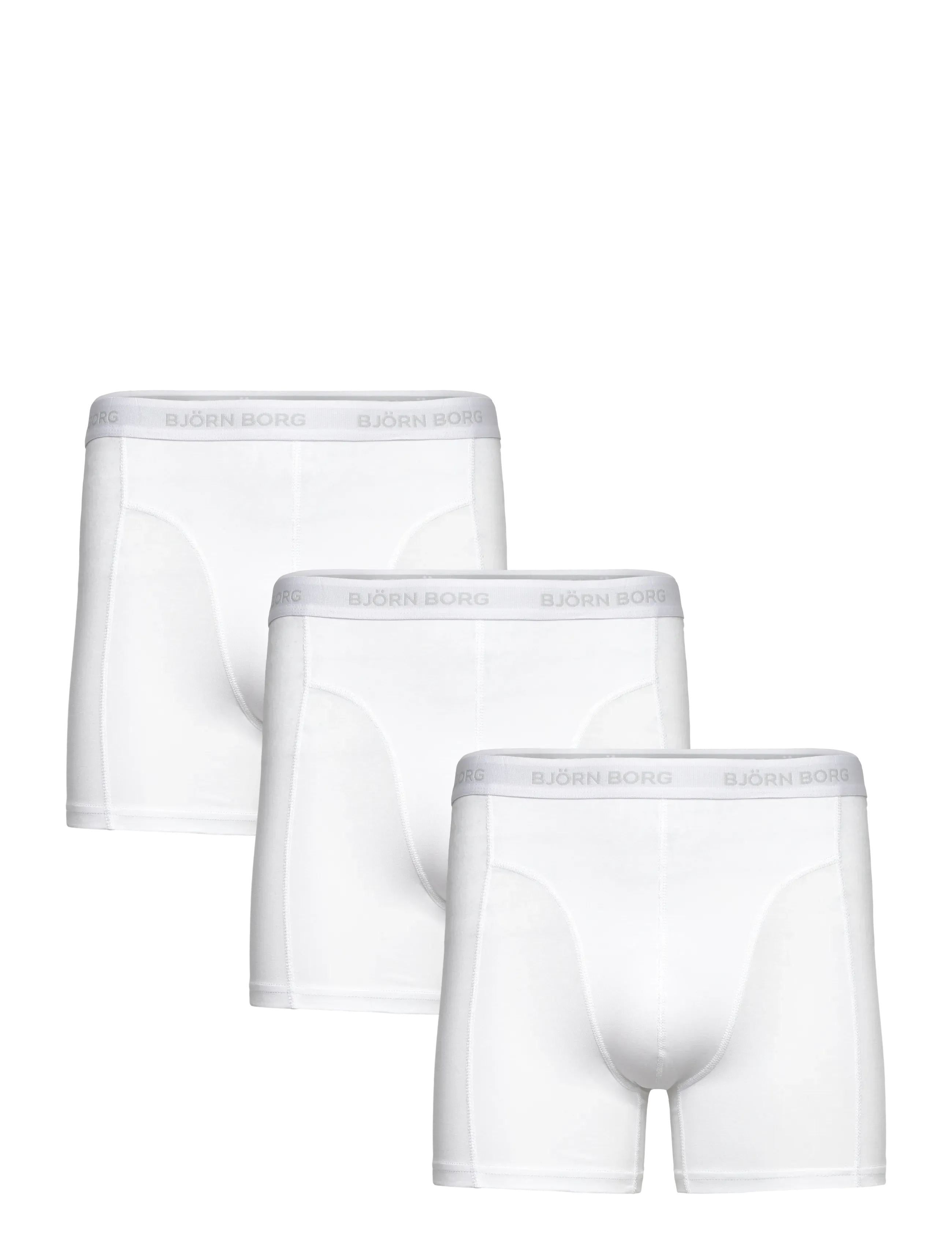 Björn Borg Cotton Stretch Boxer 3P, XXL, Underwear, Weiß - Boxers, Männerswear