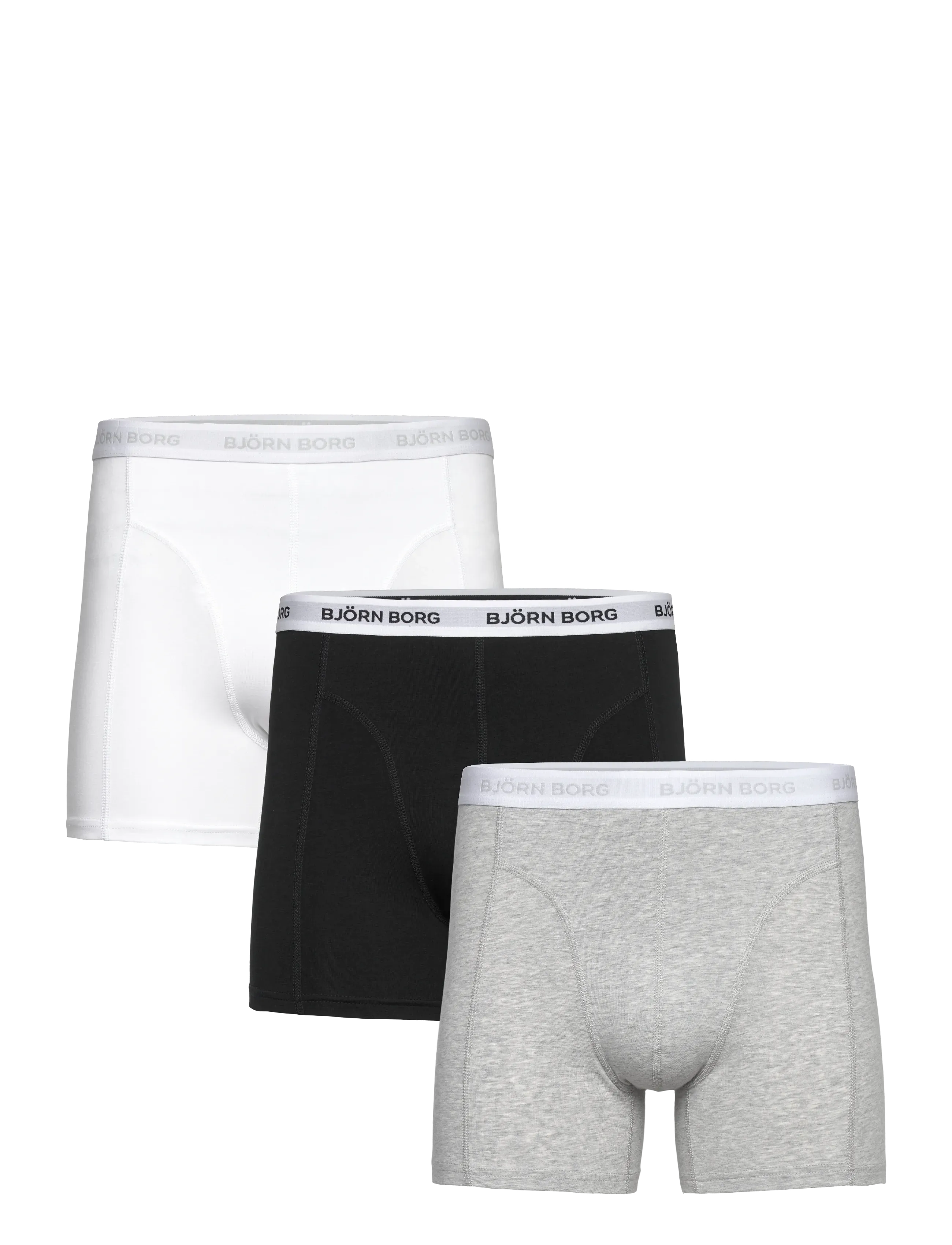 Björn Borg Cotton Stretch Boxer 3P, XXL, Underwear, Mehrfarbig/gemustert - Boxers, Männerswear