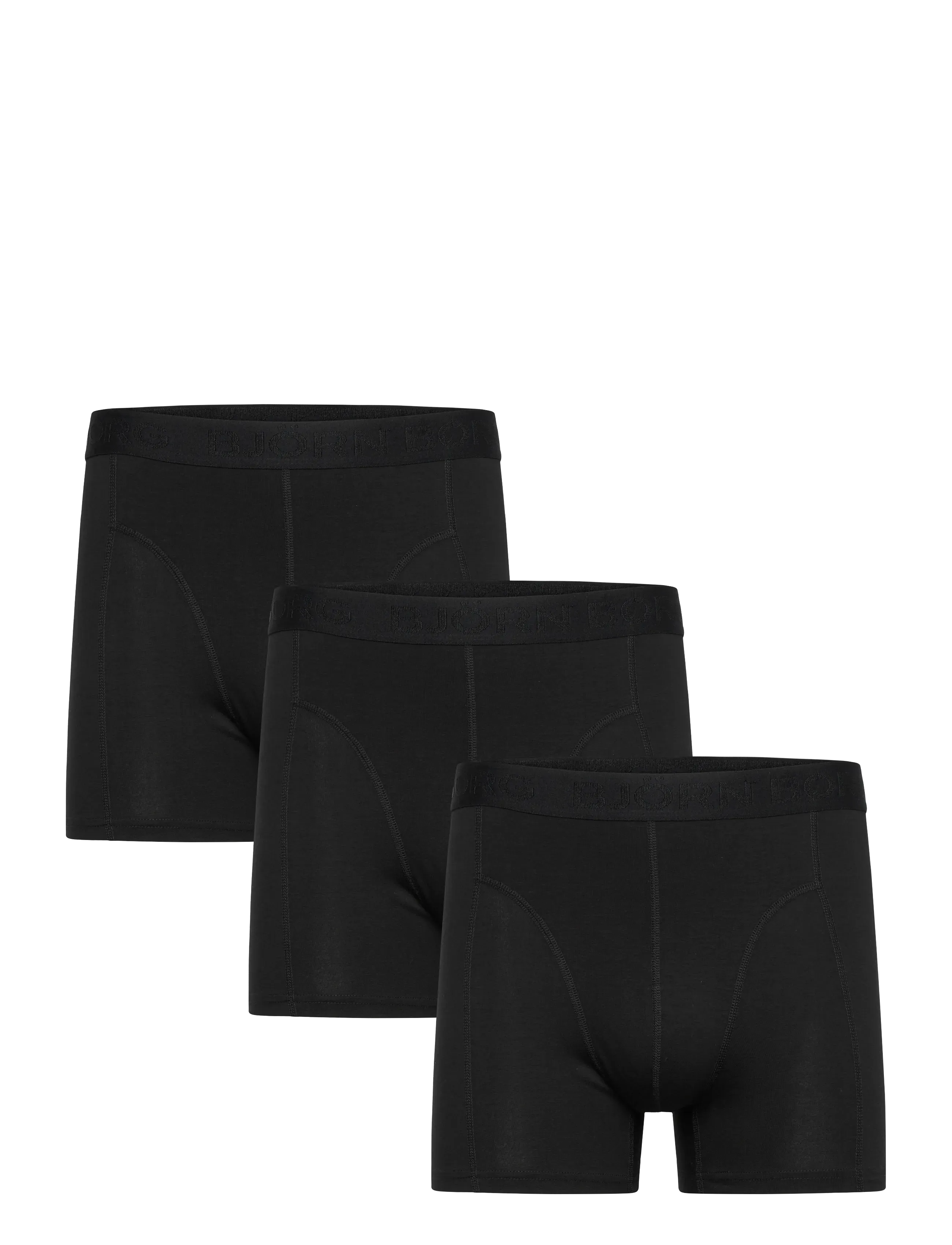 Björn Borg Cotton Stretch Boxer 3P, L, Black, Undertøj > Boksere, Herre