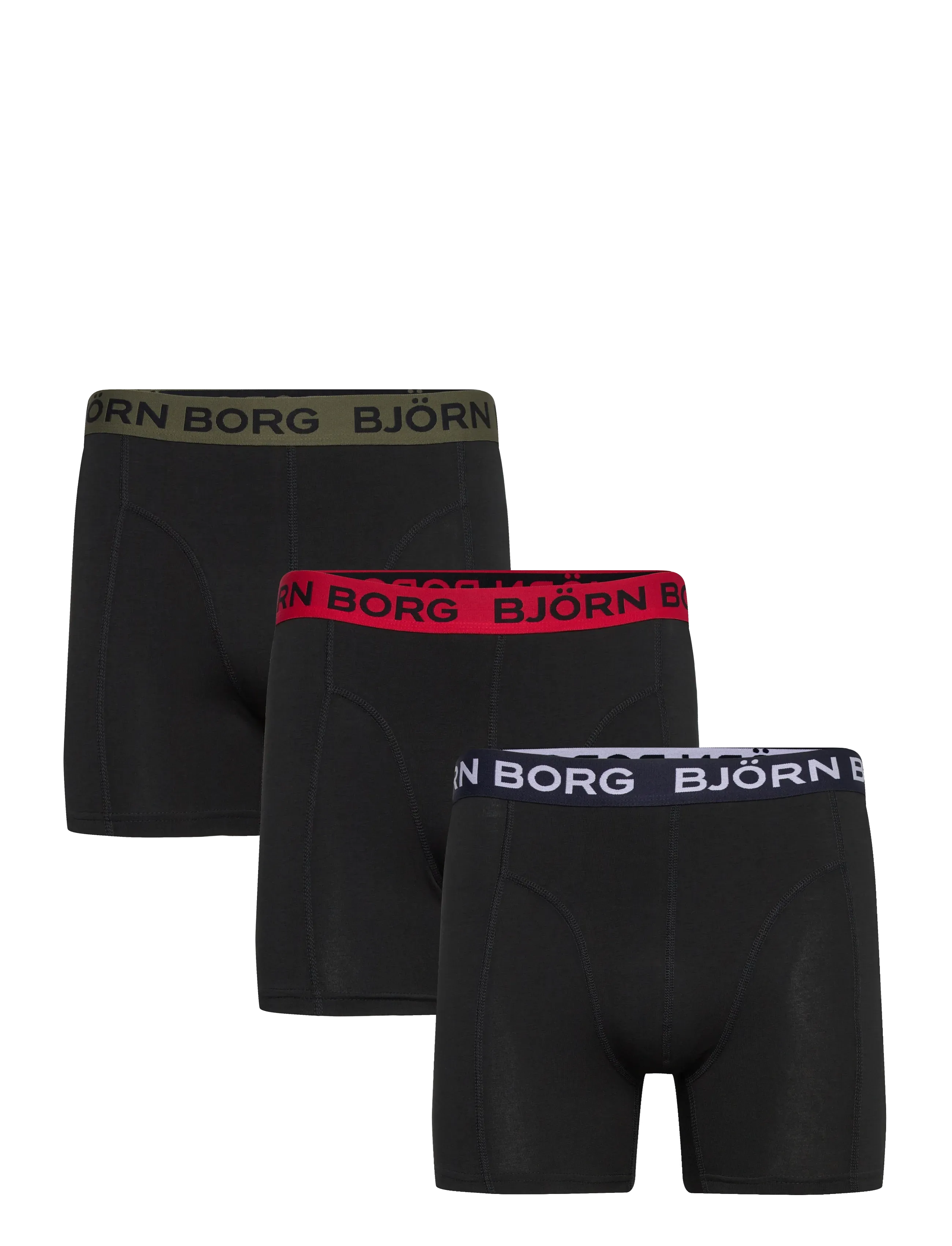 Björn Borg Cotton Stretch Boxer 3P, XXL, Underwear, Schwarz - Boxers, Männerswear