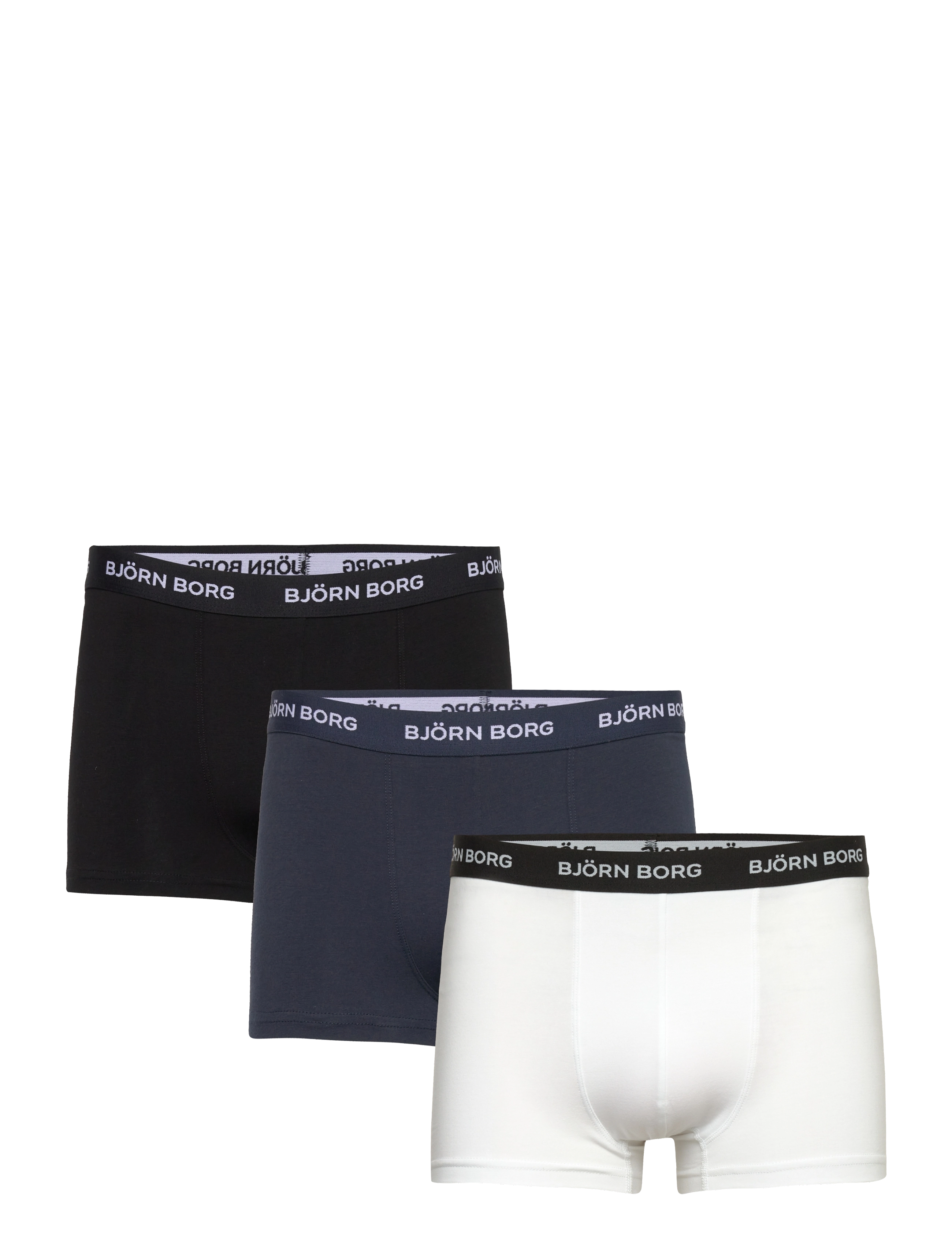 BJÖRN BORG Baumwolle Stretch Trunk 3P Navy - L - Herren