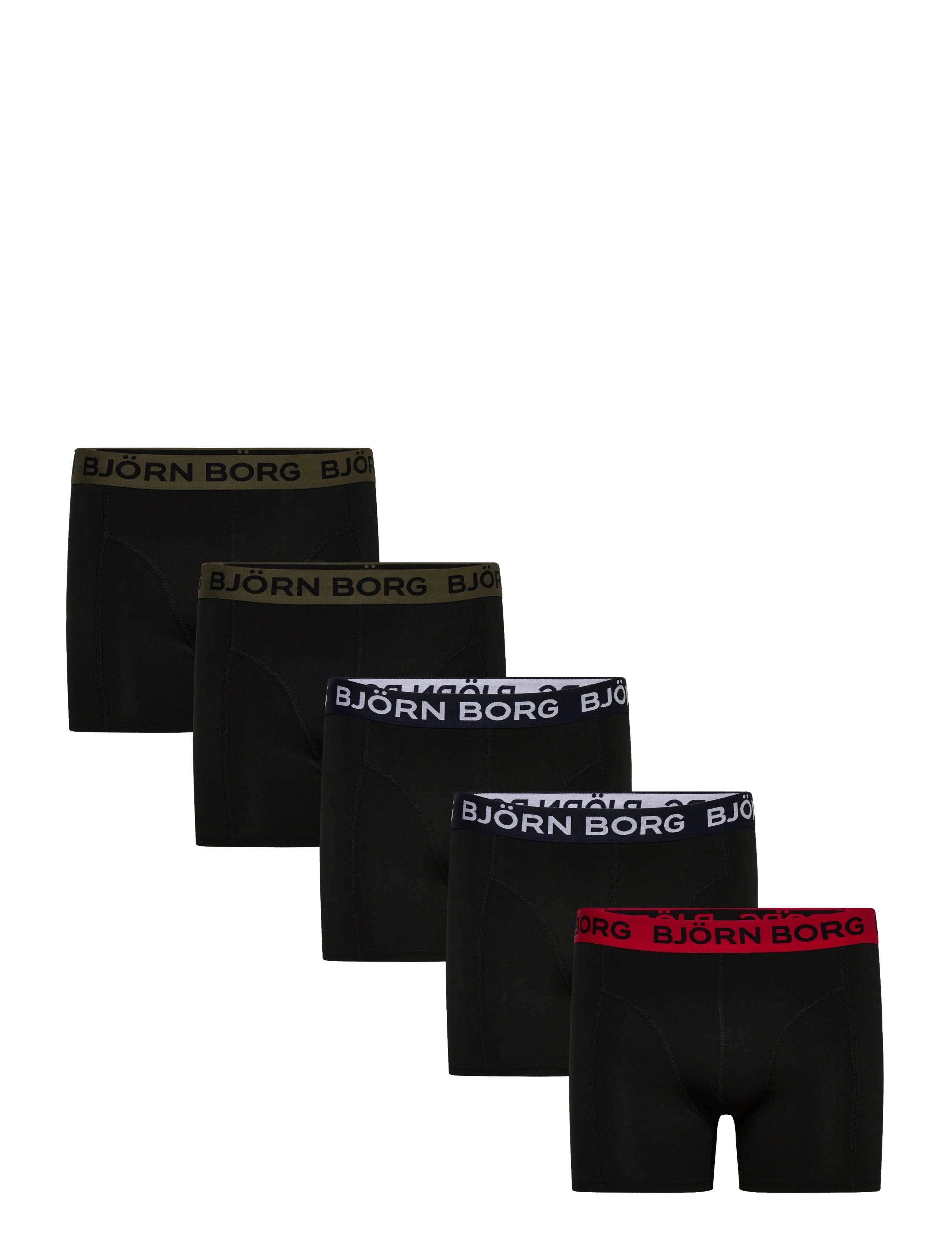 Björn Borg COTTON STRETCH BOXER 5p - Unterwäsche - MULTIPACK 3 / black