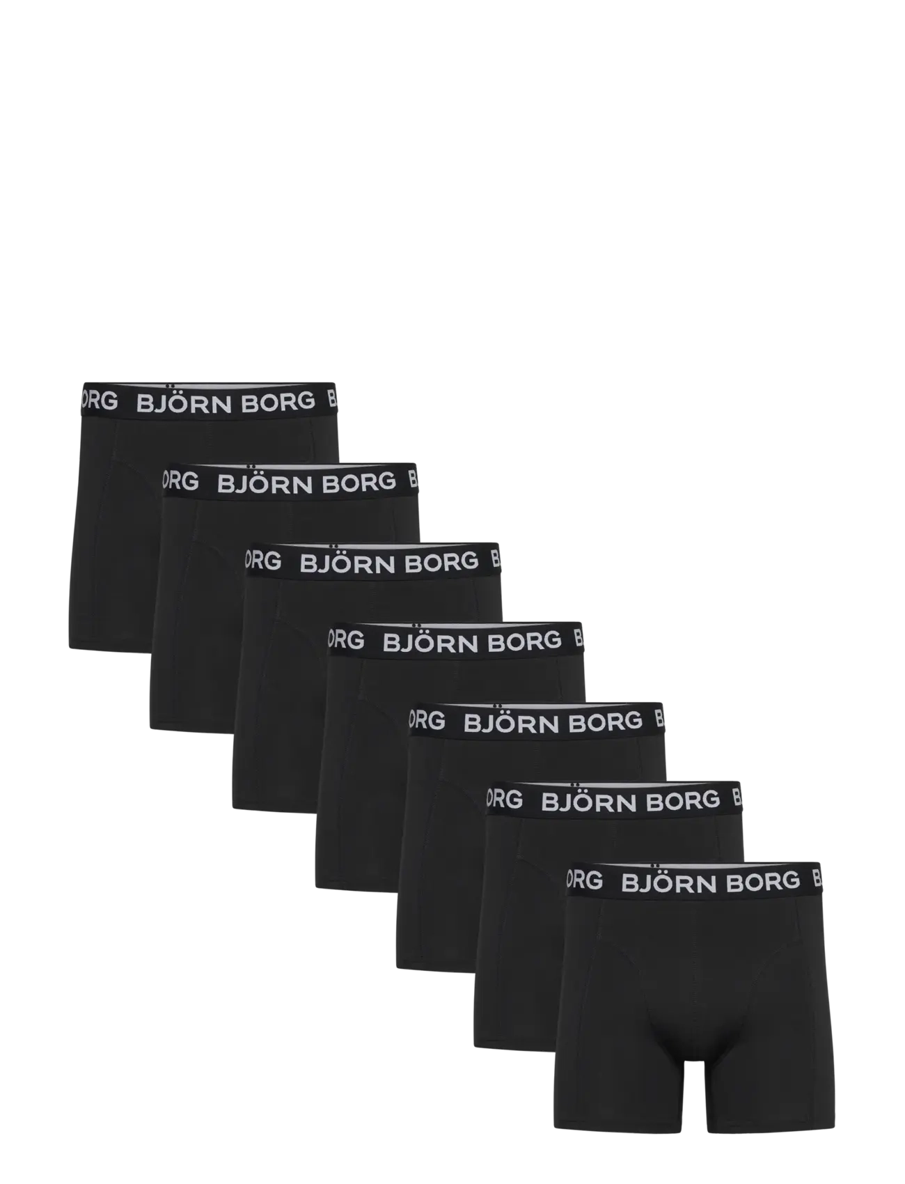 Björn Borg Cotton Stretch Boxer 7P, XL, Underwear, Schwarz - Boxers, Männerswear