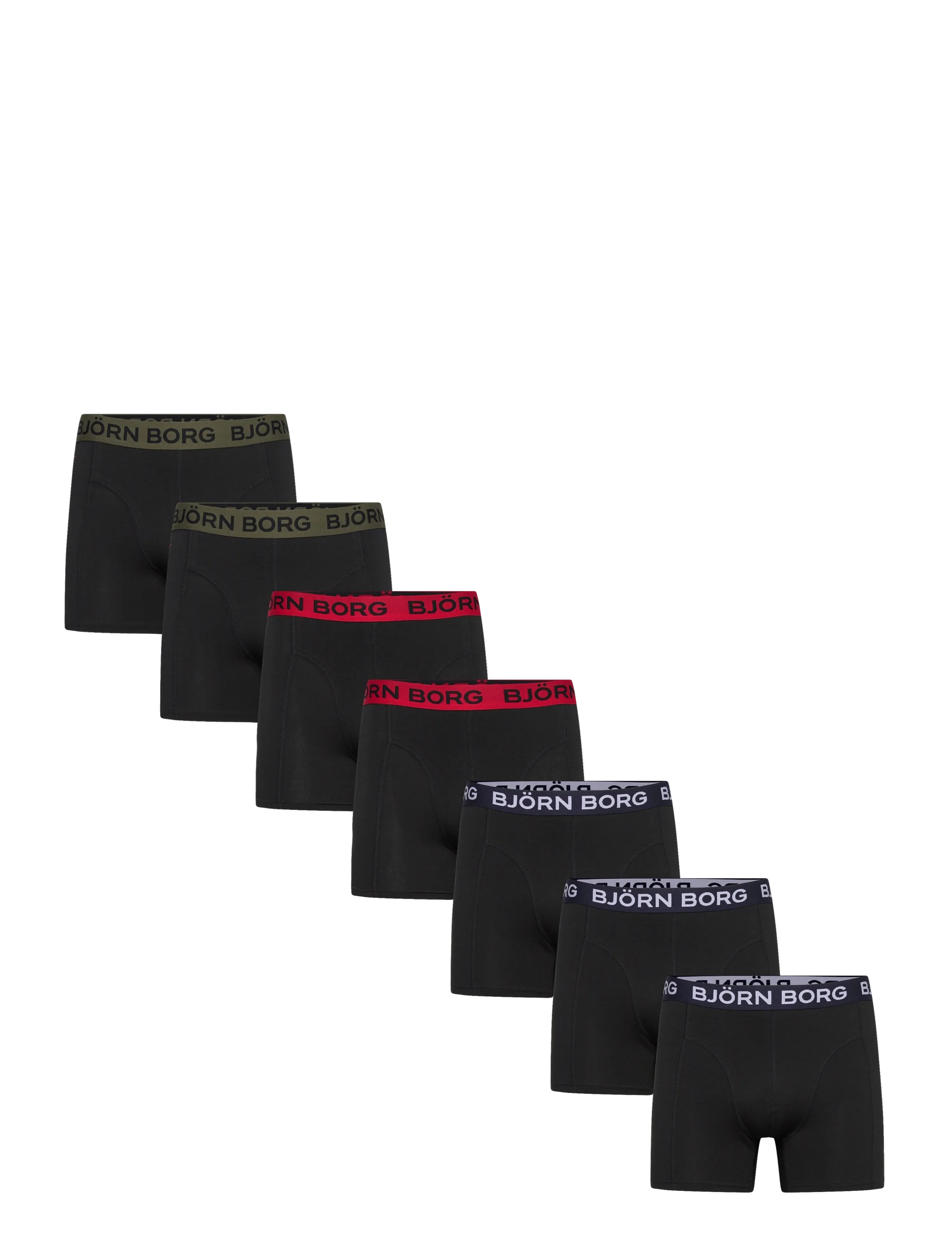 Björn Borg COTTON STRETCH BOXER 7p - Underkläder - MULTIPACK 2 / black