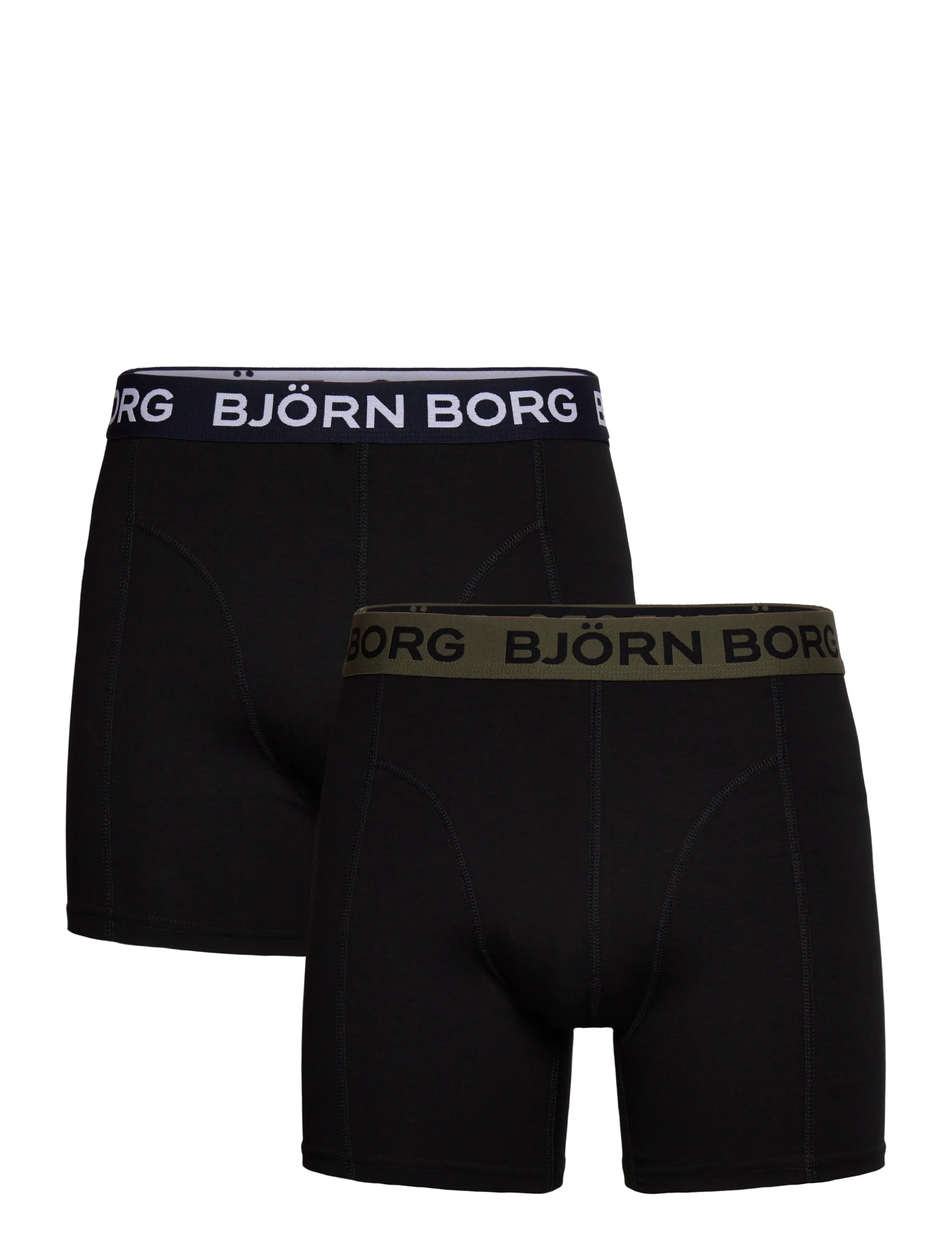 Björn Borg Cotton Stretch Boxer 2P, XXL, Black, Undertøj > Boksere, Herre