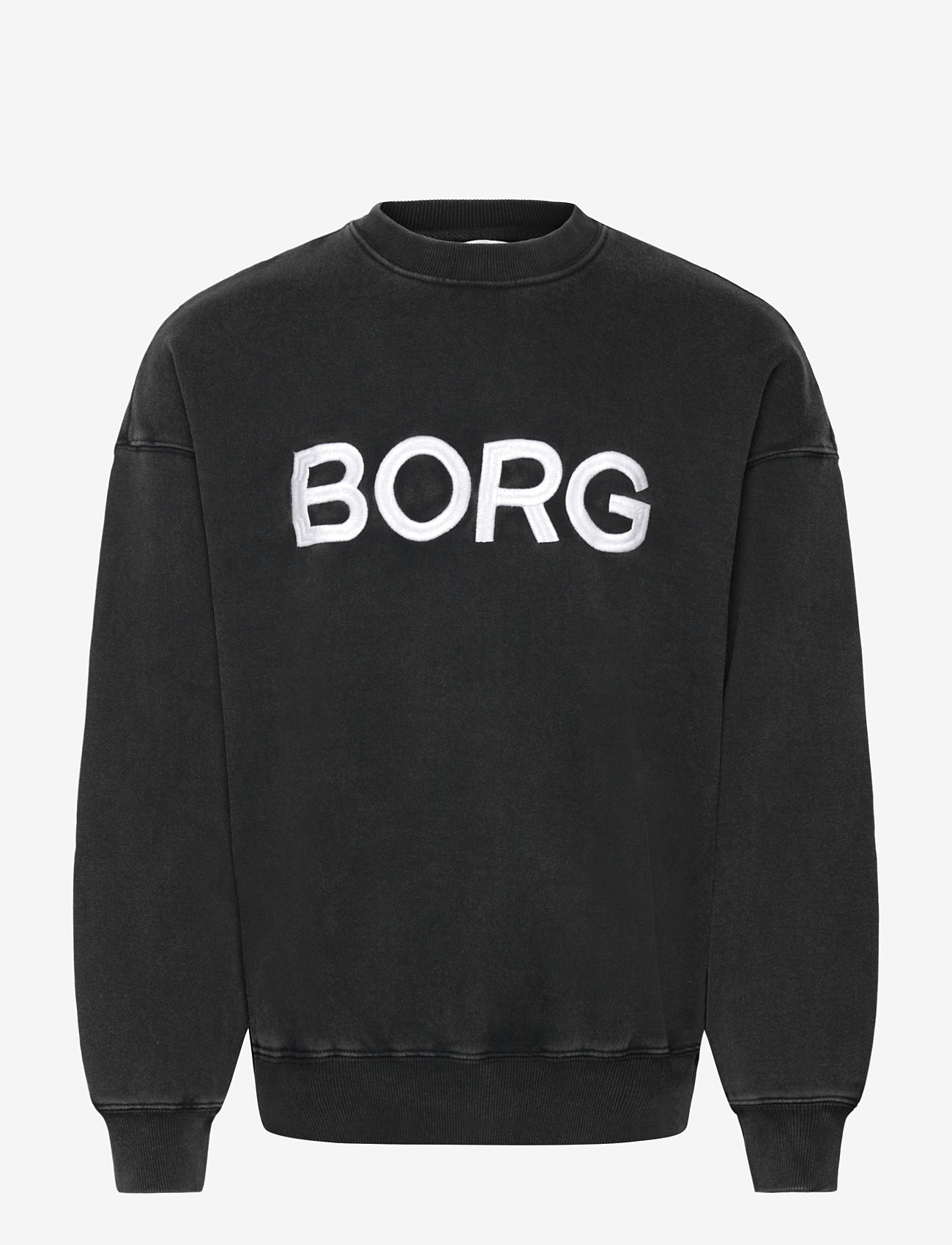 Björn Borg - BORG OVERSIZED LOGO SWEATSHIRT - washed out black - 0