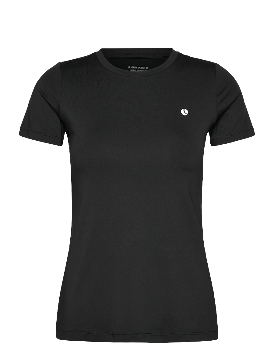 Björn Borg - ACE SLIM T-SHIRT - t-särgid - black beauty - 0